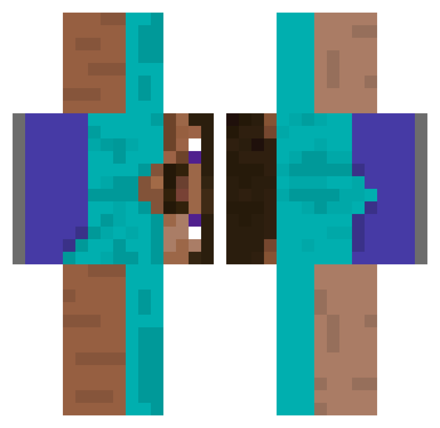 TheCommander_78 Minecraft skin, front and back view