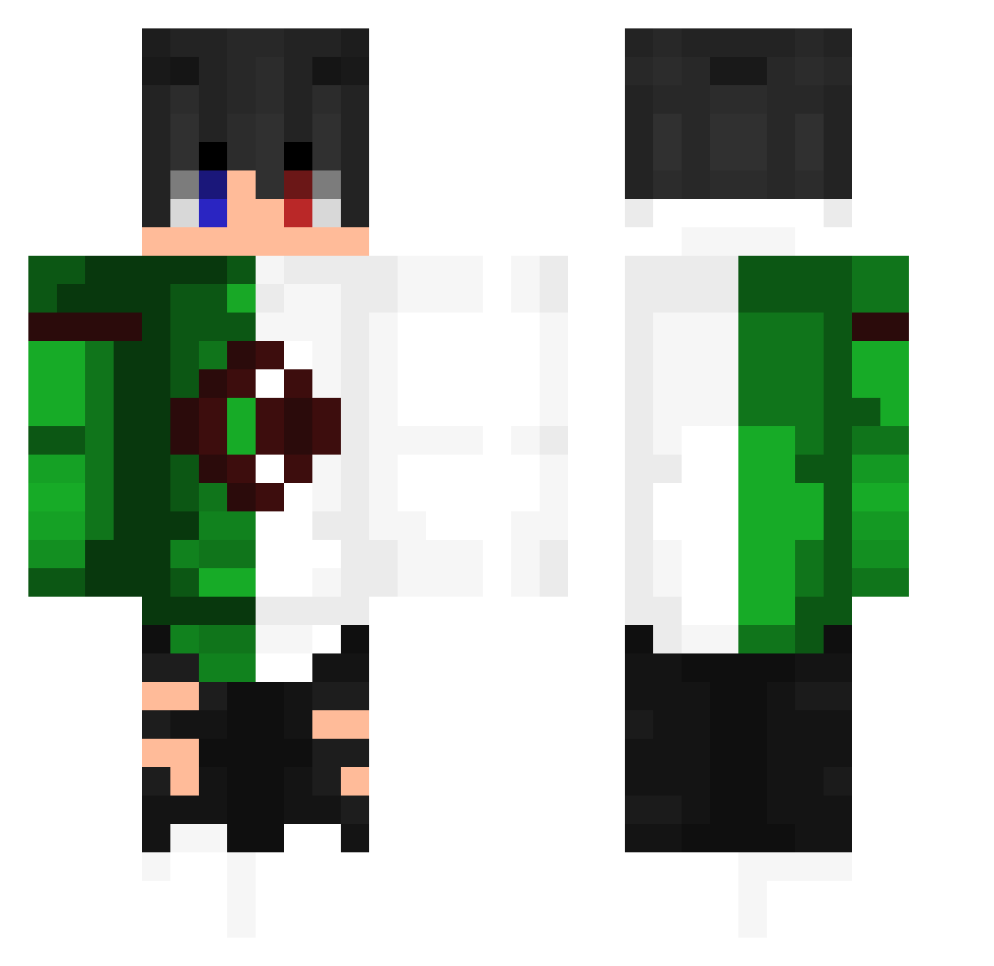 Yousef_Dz123 Minecraft skin, front and back view