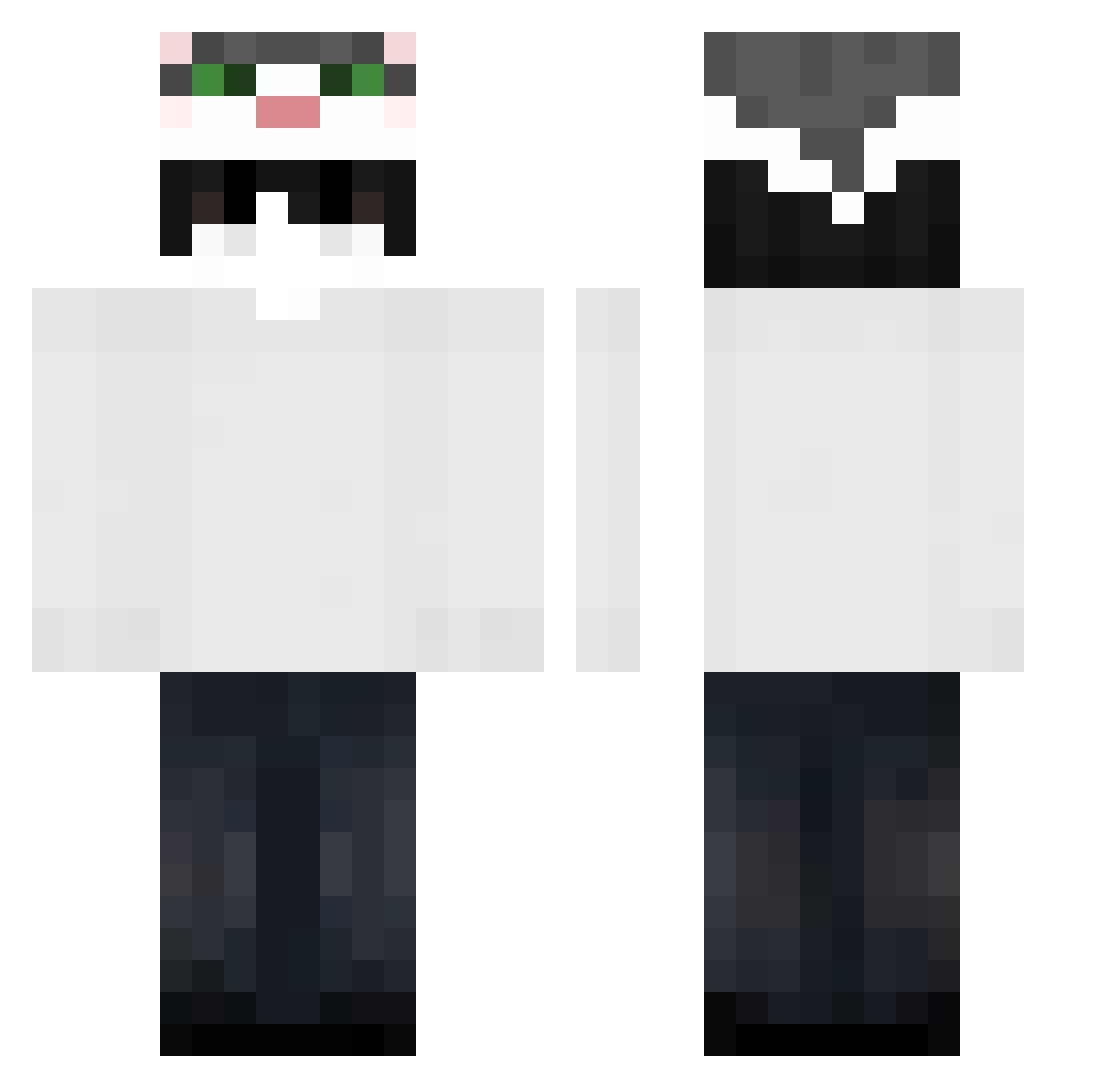 1337_Bxmba Minecraft skin, front and back view