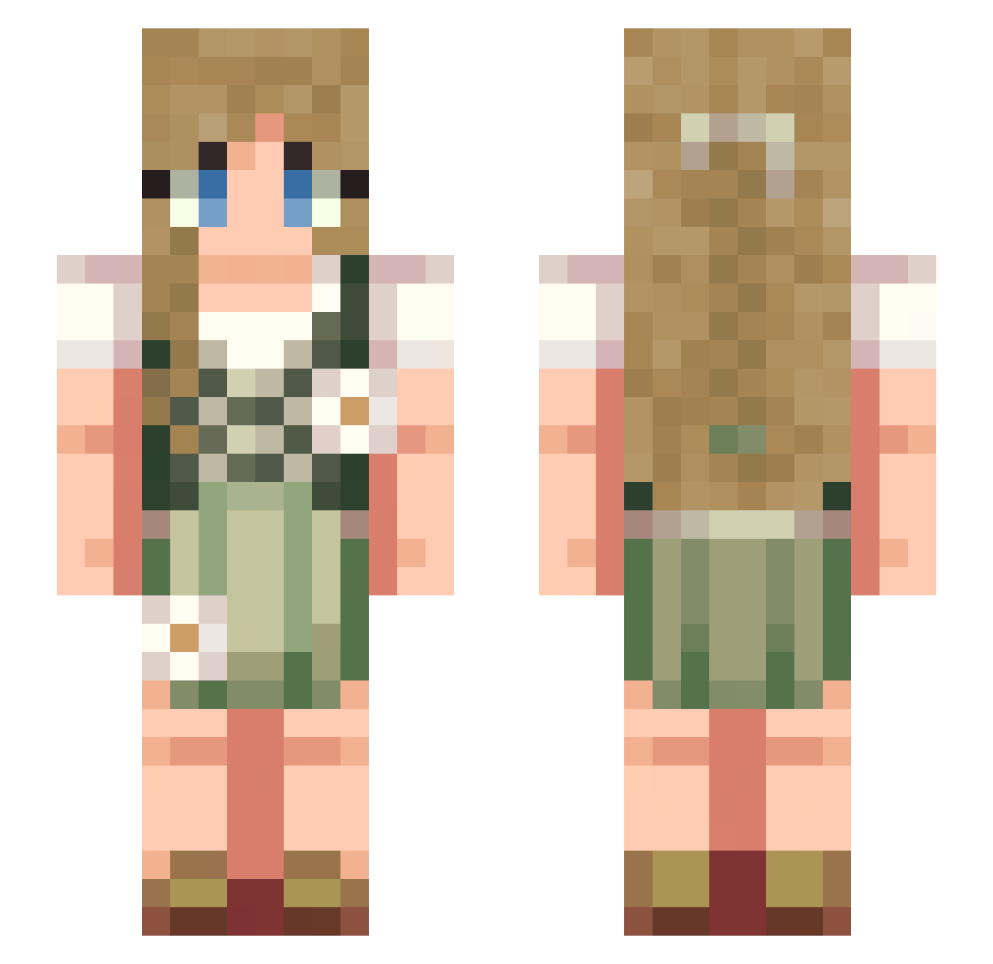 Lejmiri4095 Minecraft skin, front and back view