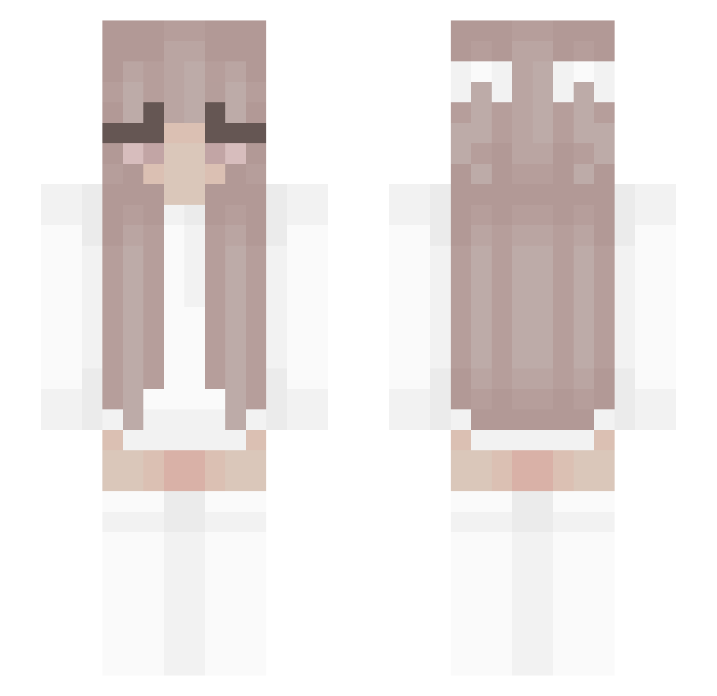 Toxicot Minecraft skin, front and back view