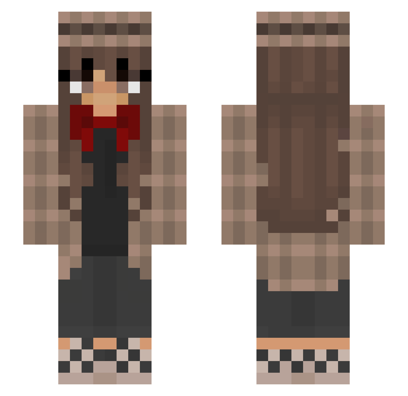 Captain_C0I Minecraft skin, front and back view