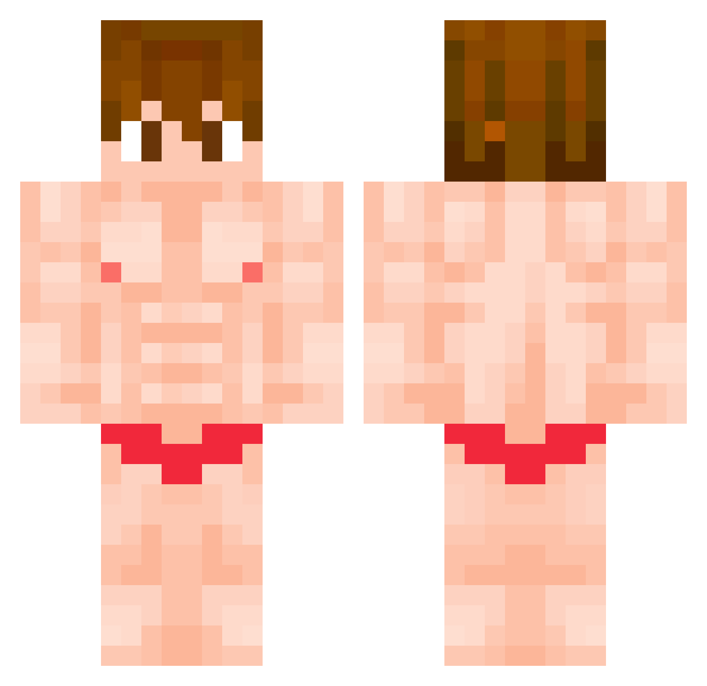 DeathStrikee_ Minecraft skin, front and back view