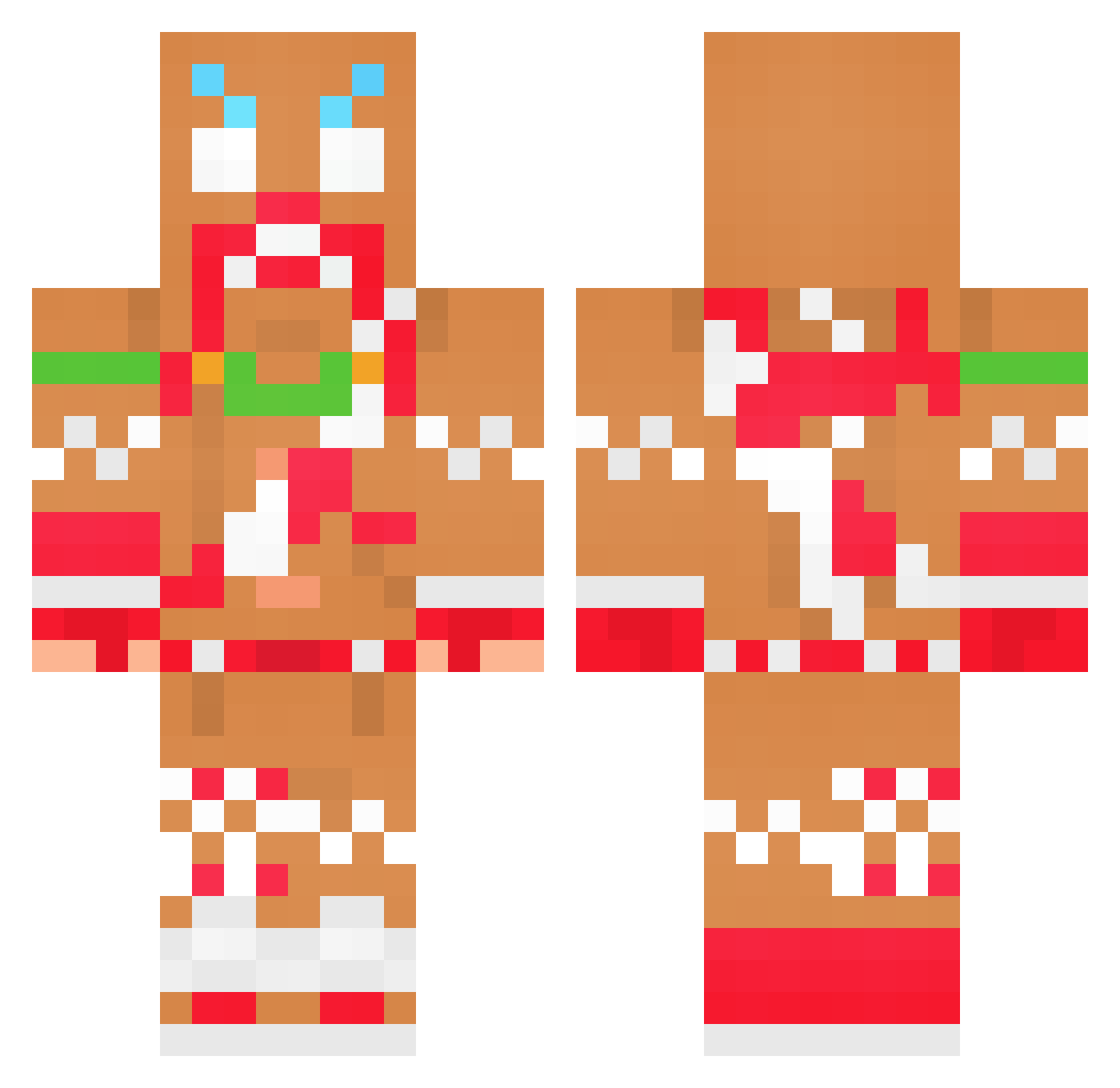 Q9_Rop Minecraft skin, front and back view