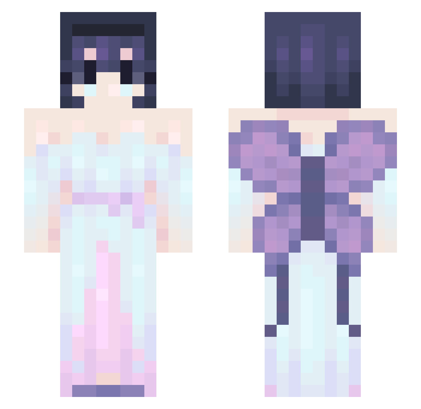 red_marigold Minecraft skin, front and back view