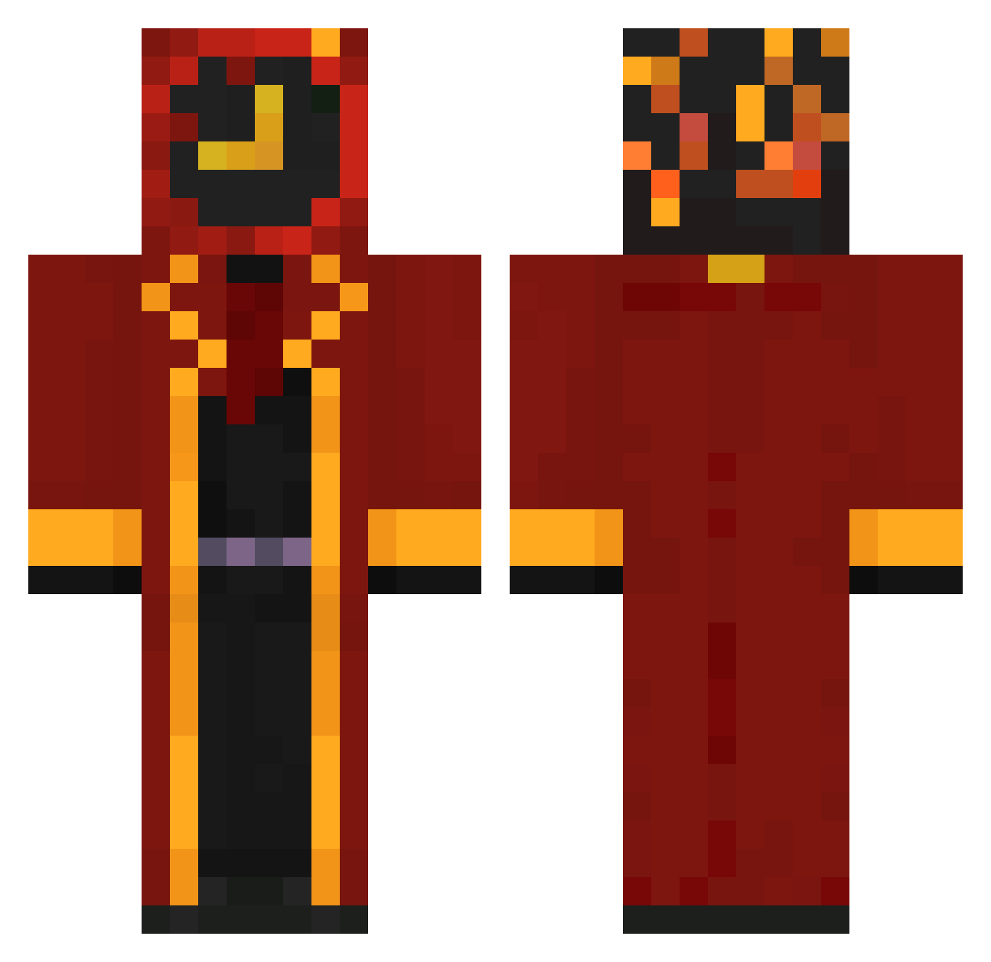 AverageCookie225 Minecraft skin, front and back view