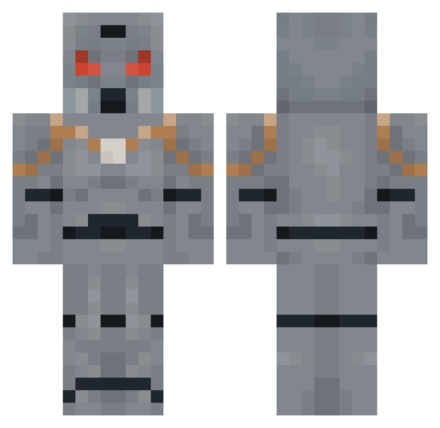 King_Chilli Minecraft skin, front and back view
