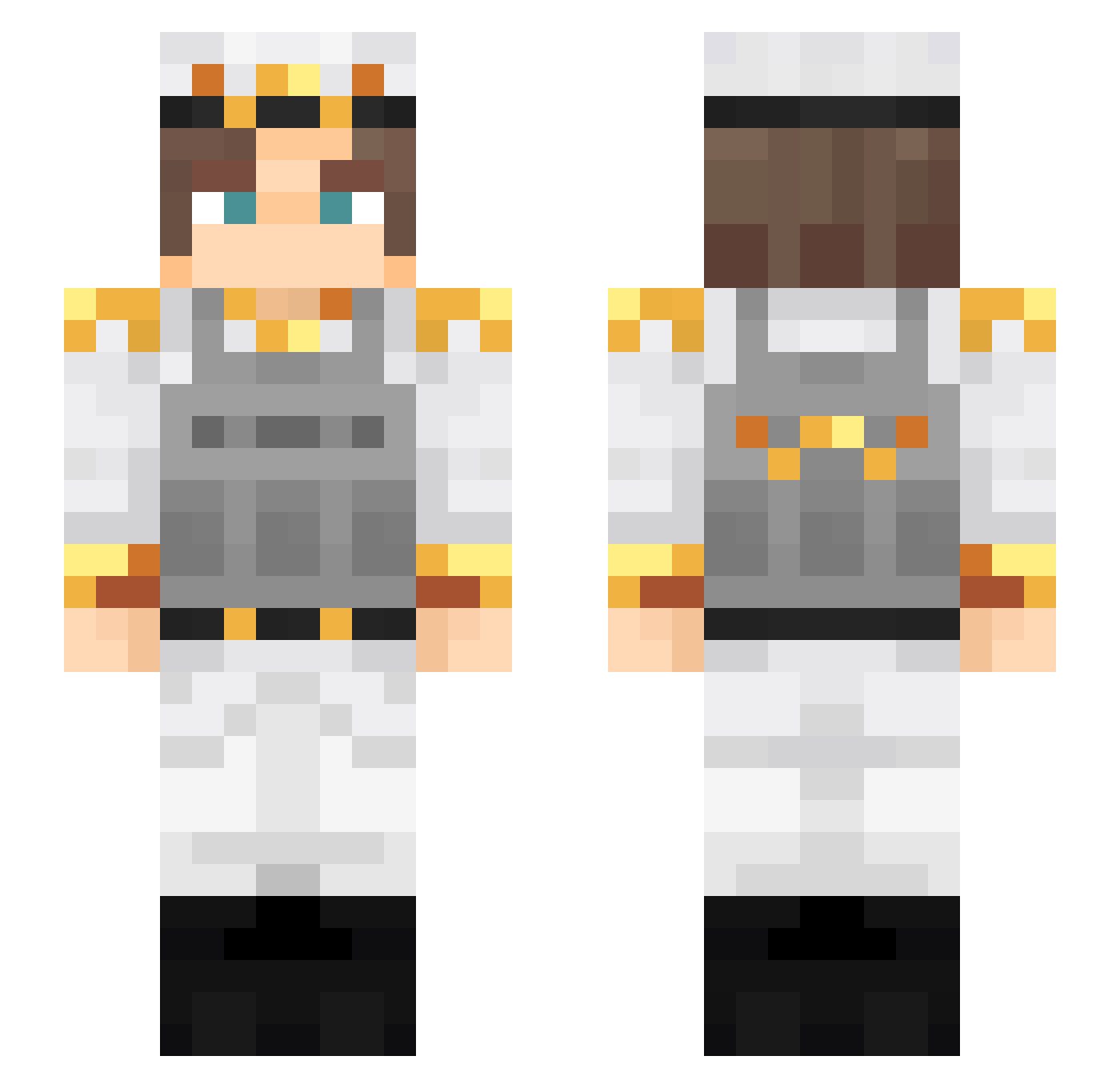 K_navy_MP Minecraft skin, front and back view