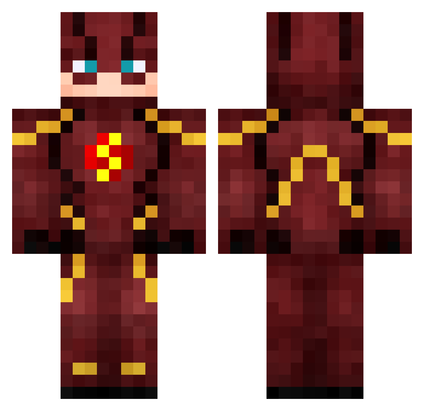 WHIT_54 Minecraft skin, front and back view