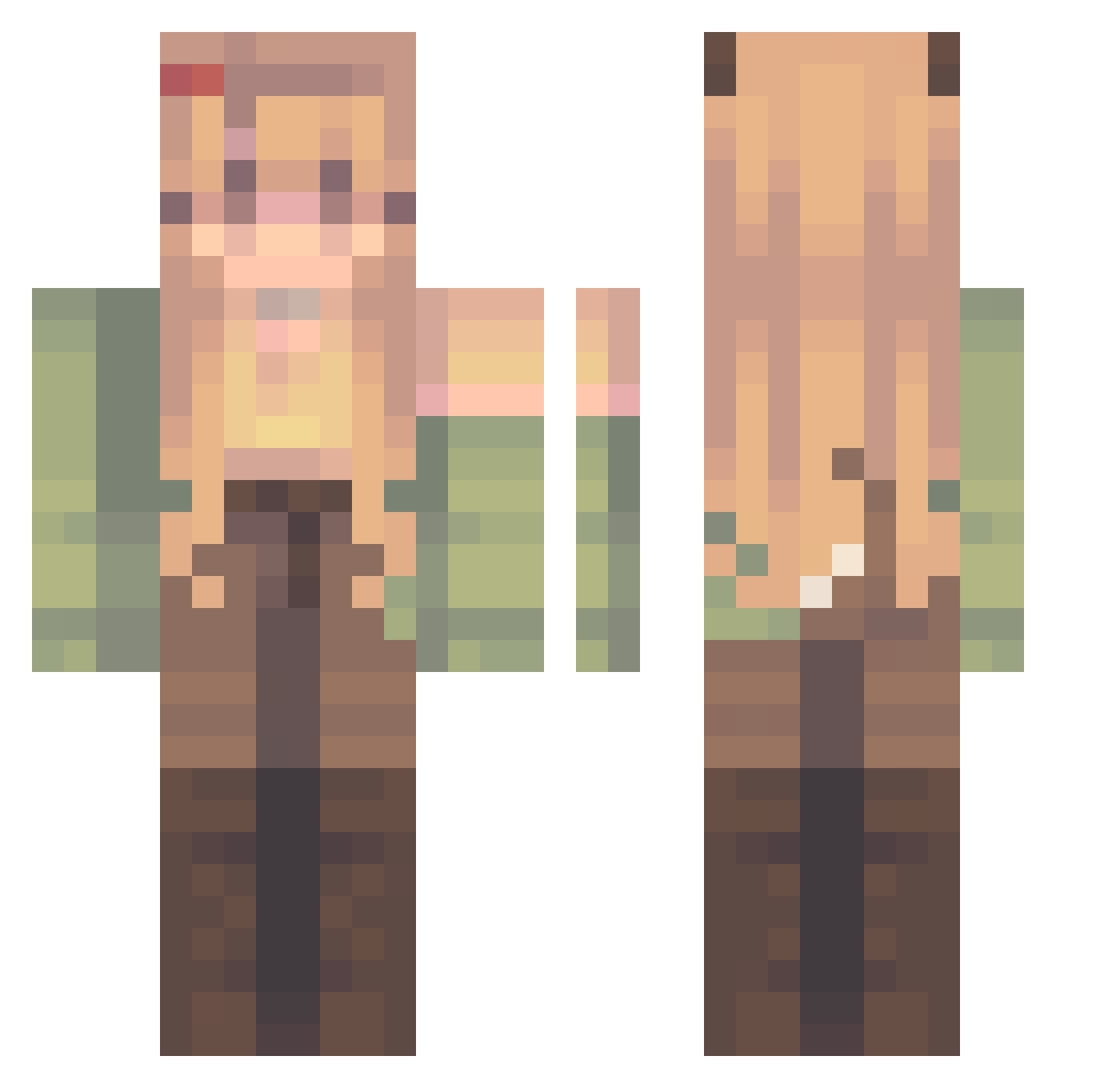 Royal_Sky56 Minecraft skin, front and back view