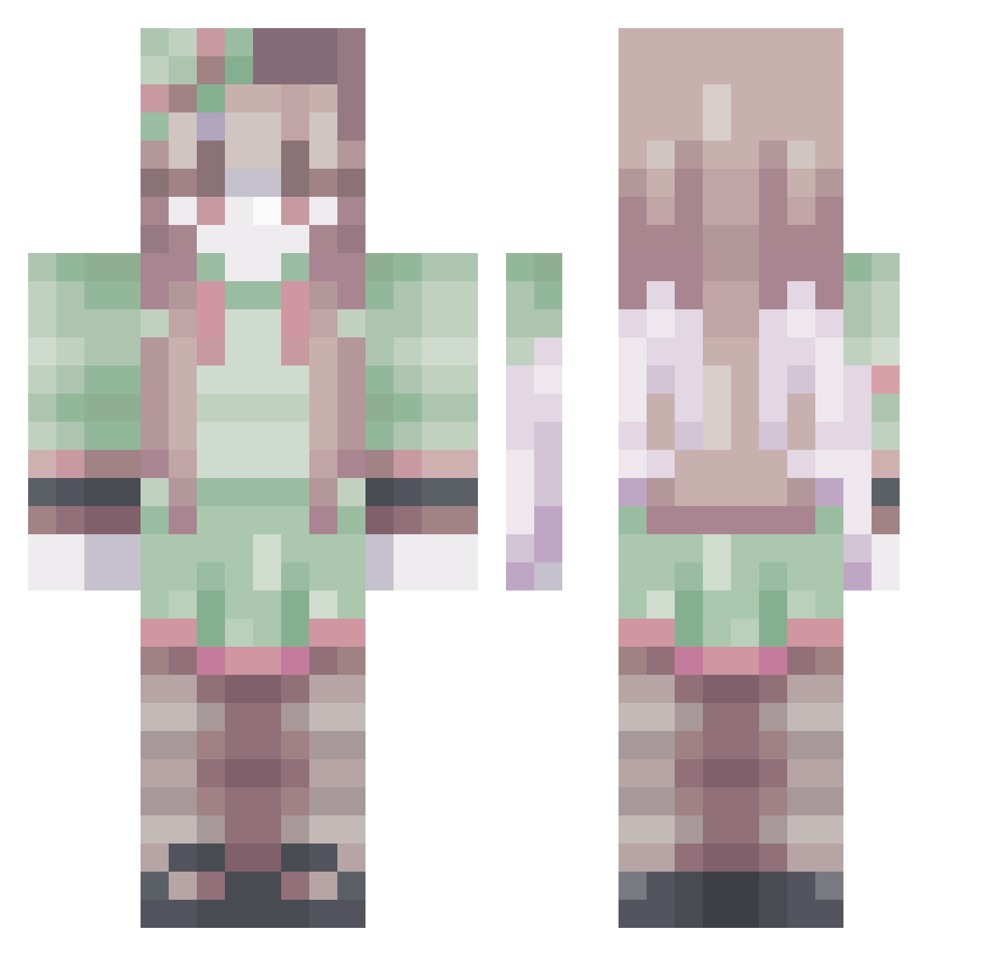 VN_Law Minecraft skin, front and back view