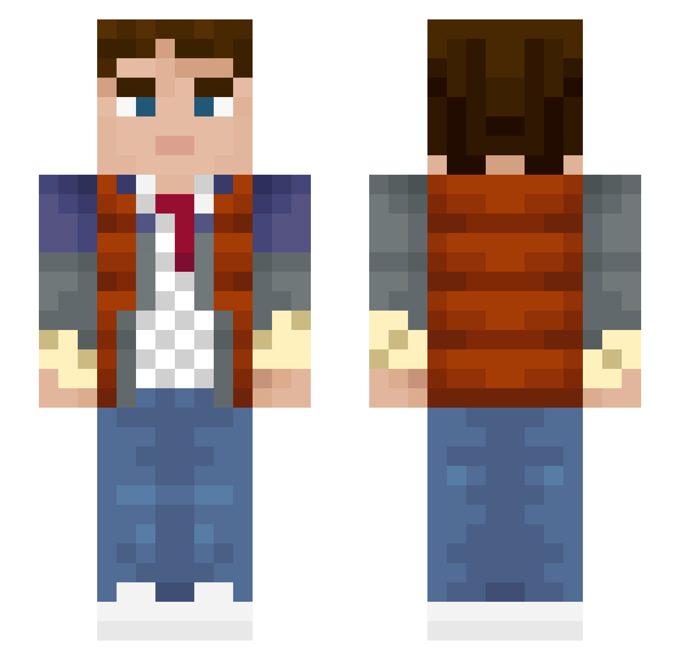 G1ffelMester Minecraft skin, front and back view