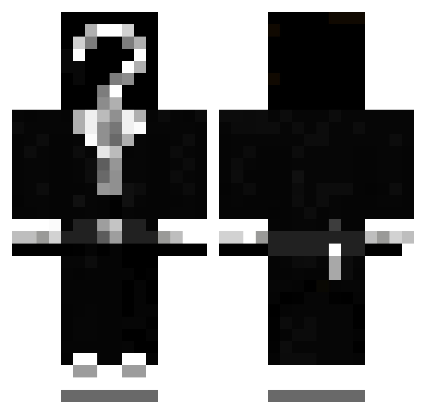 pendez52 Minecraft skin, front and back view