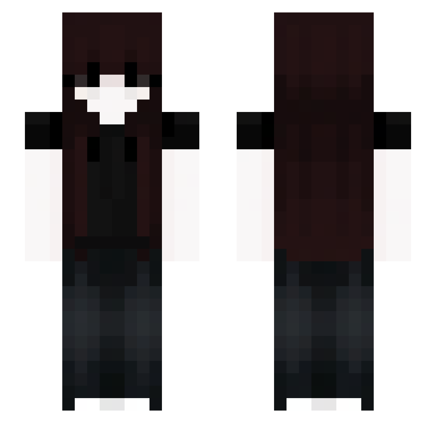 rhigueros Minecraft skin, front and back view