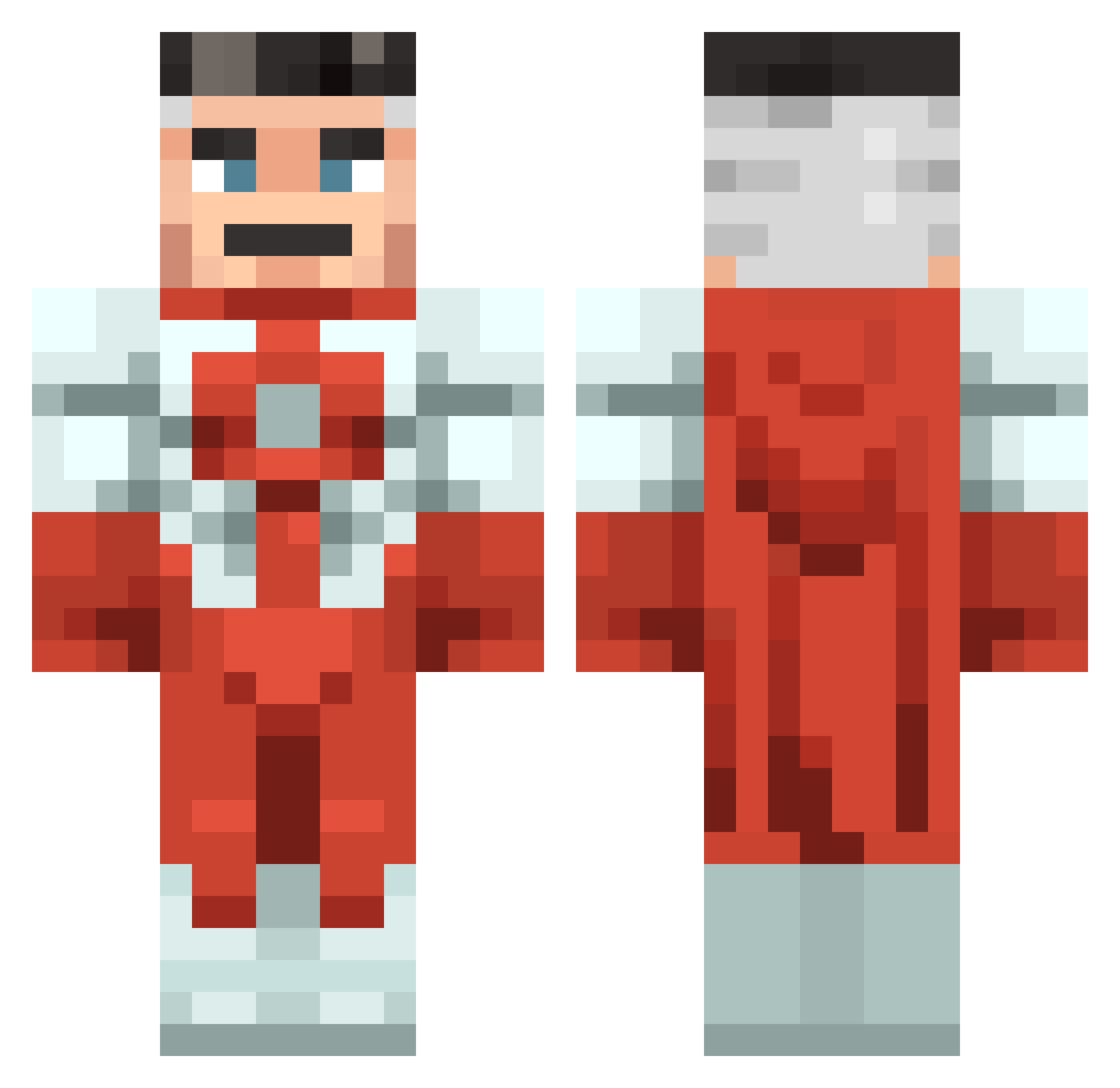 VitorDraw Minecraft skin, front and back view