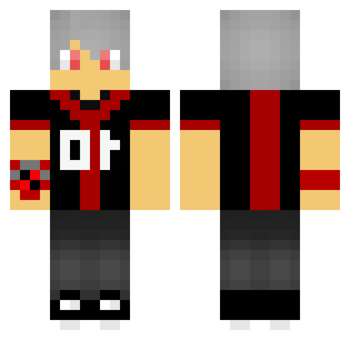 SrFernandosz Minecraft skin, front and back view