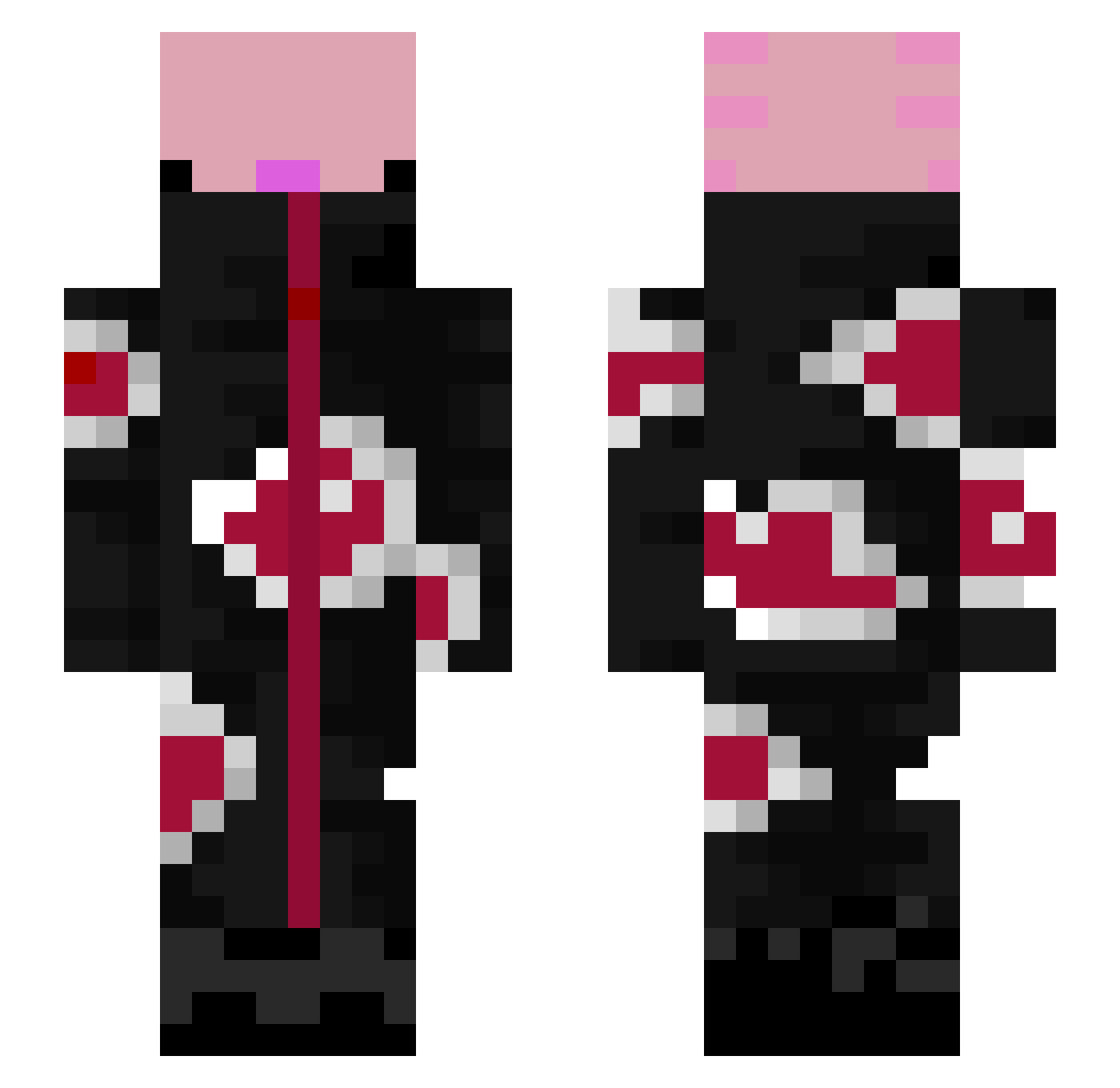 Careri12 Minecraft skin, front and back view