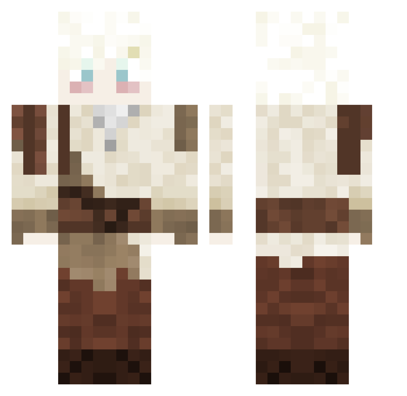papas_pastaria Minecraft skin, front and back view