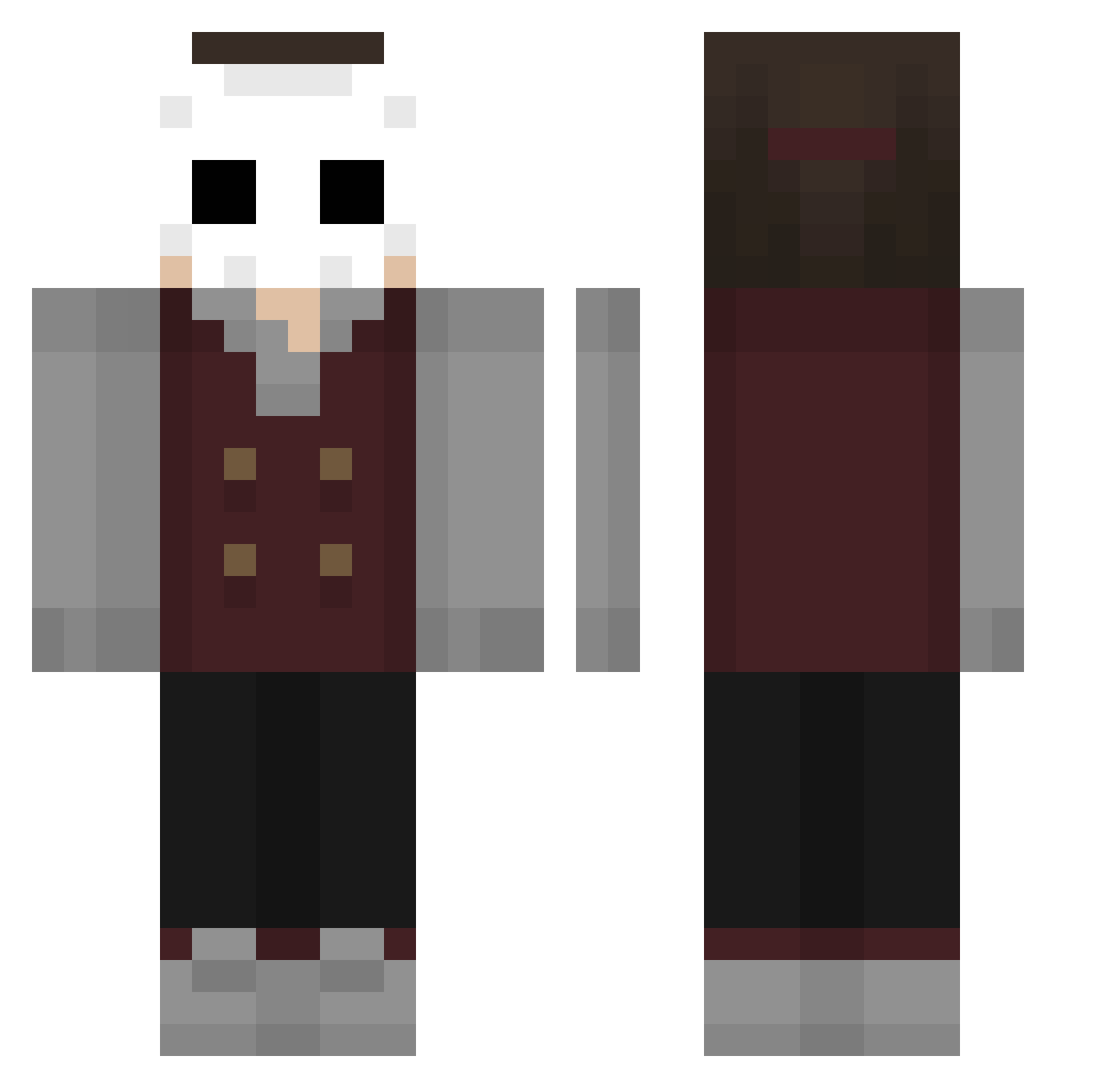 dale1412 Minecraft skin, front and back view