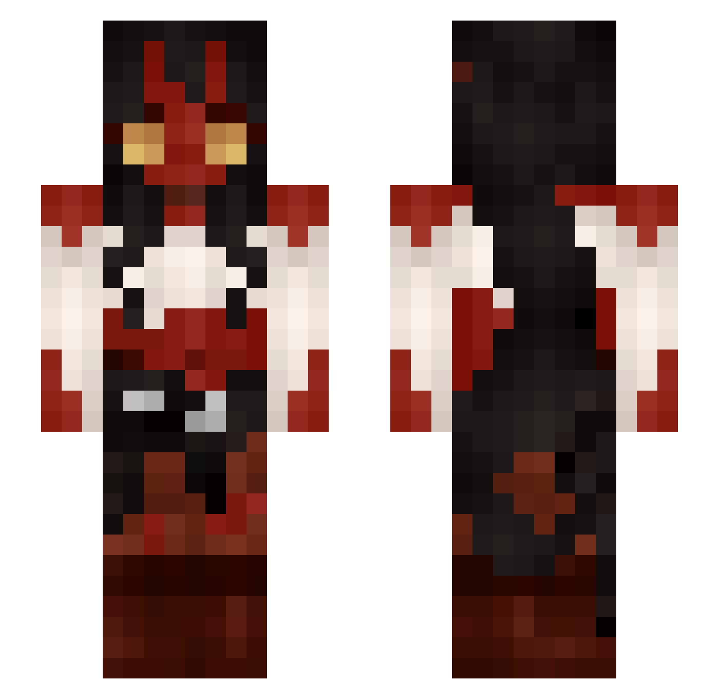 hydrojayn Minecraft skin, front and back view