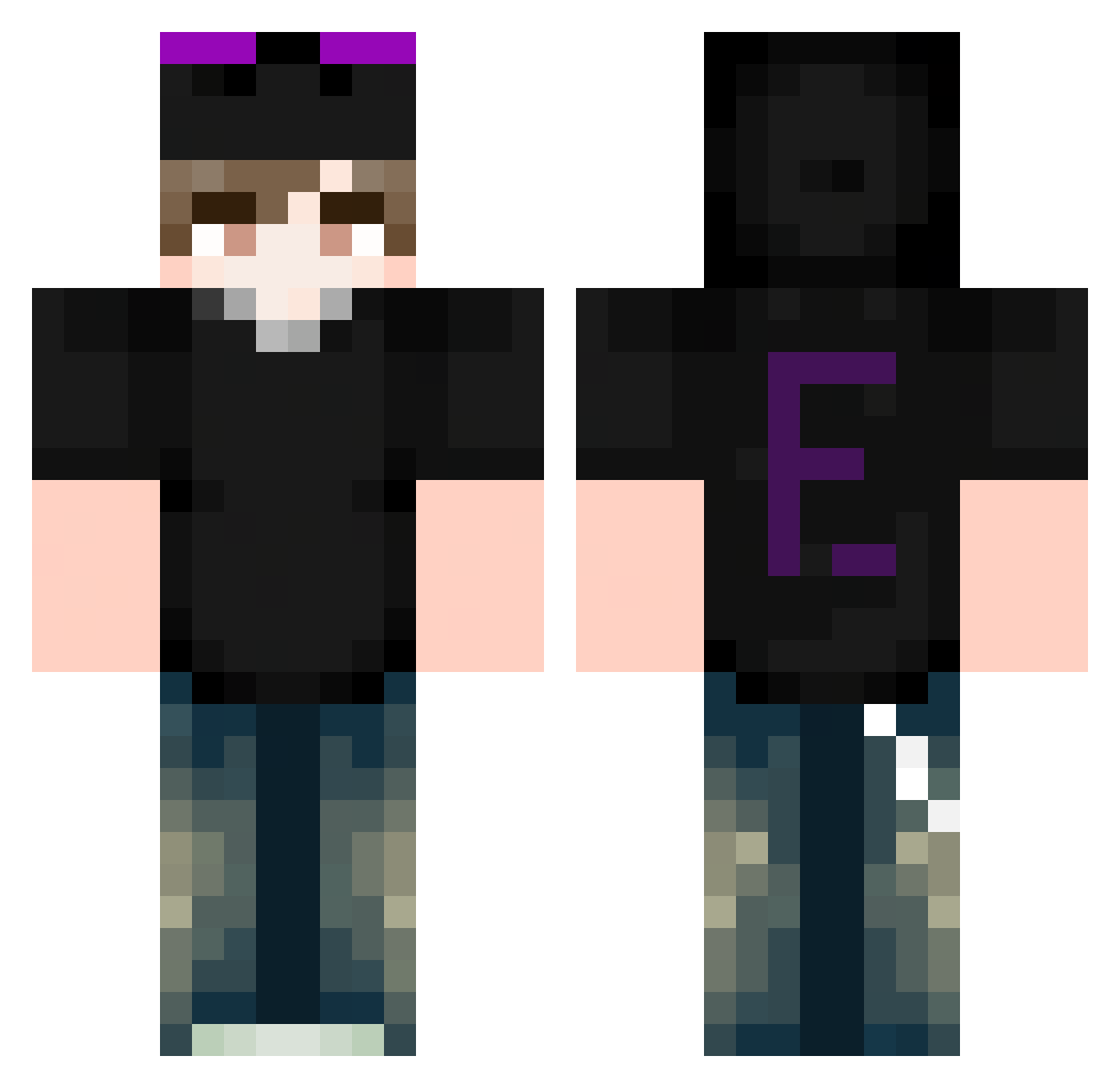 zuany09 Minecraft skin, front and back view