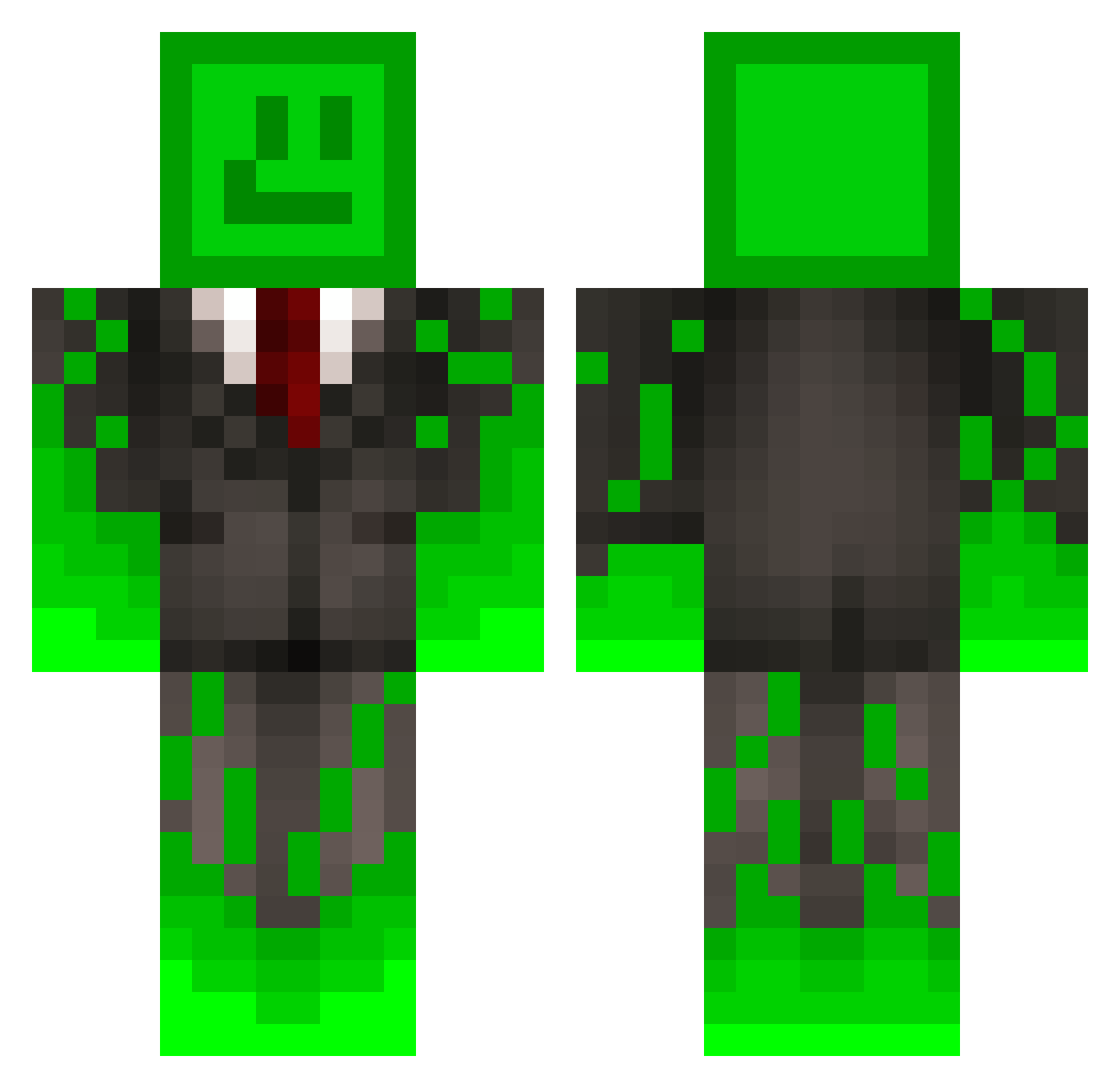Szakal_PL Minecraft skin, front and back view