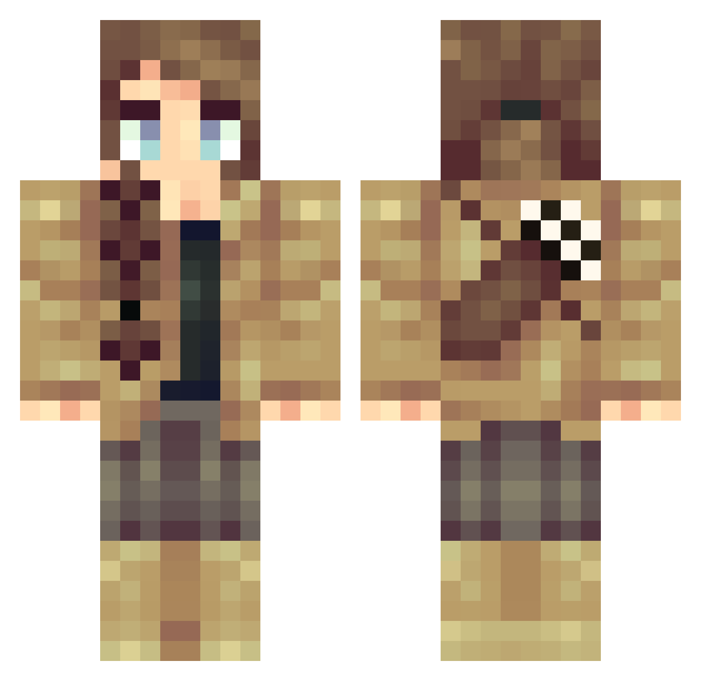darkday15 Minecraft skin, front and back view