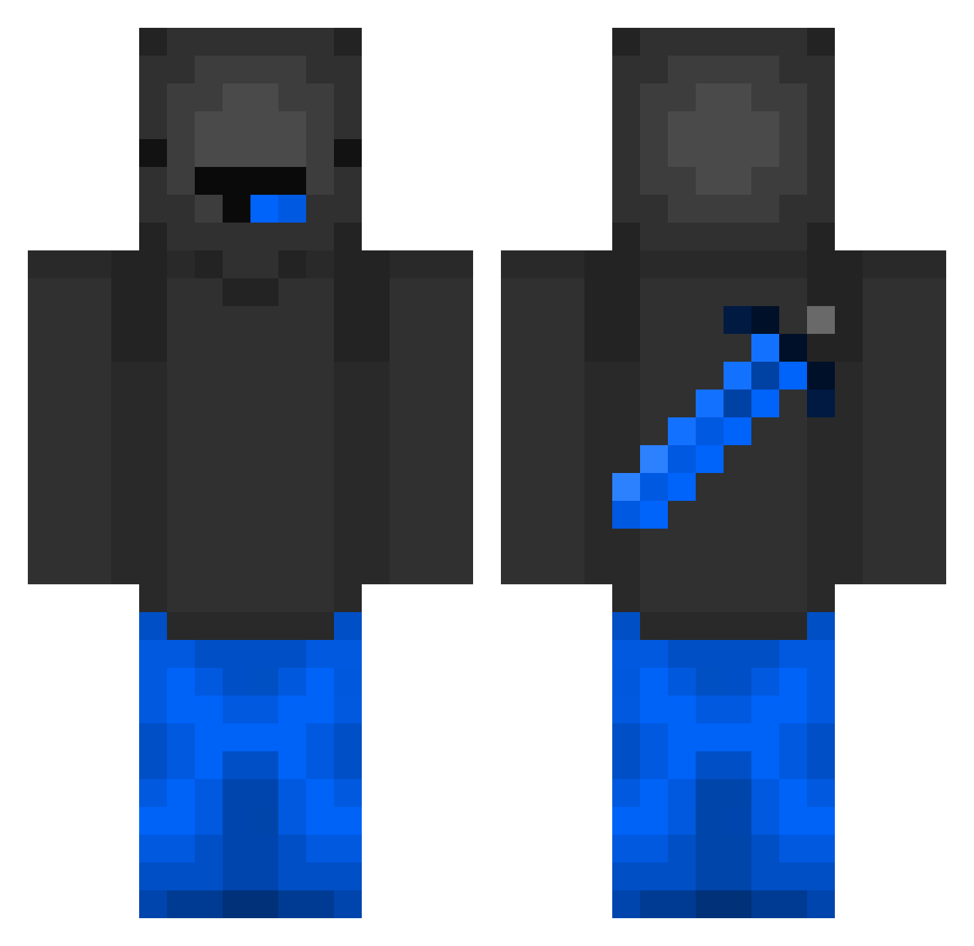 Stjakob1337 Minecraft skin, front and back view