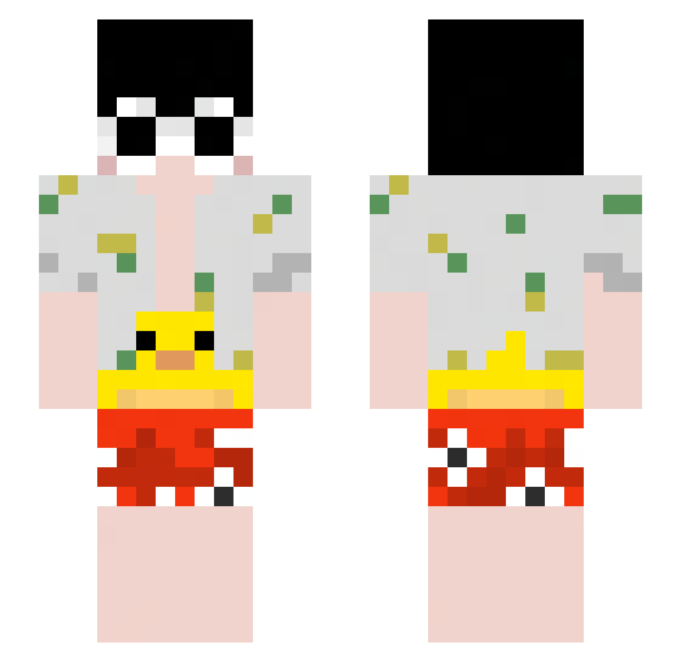 lw9Nasty_ Minecraft skin, front and back view