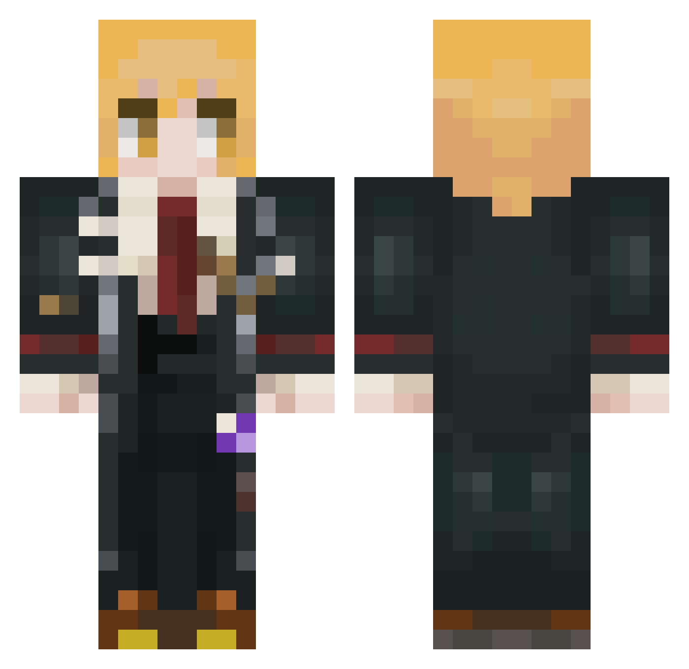 kakarot_117 Minecraft skin, front and back view