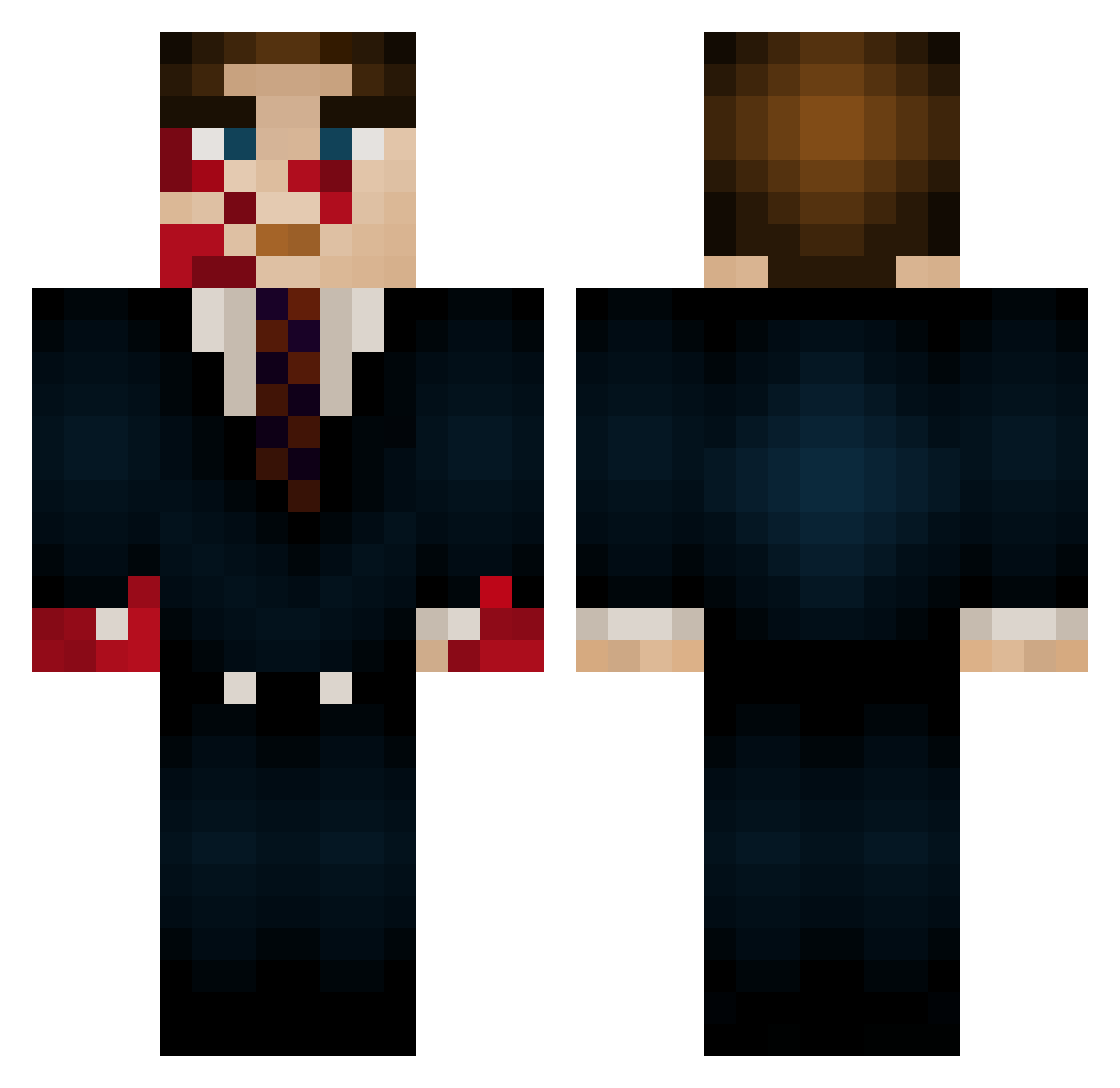ImDiego_13 Minecraft skin, front and back view