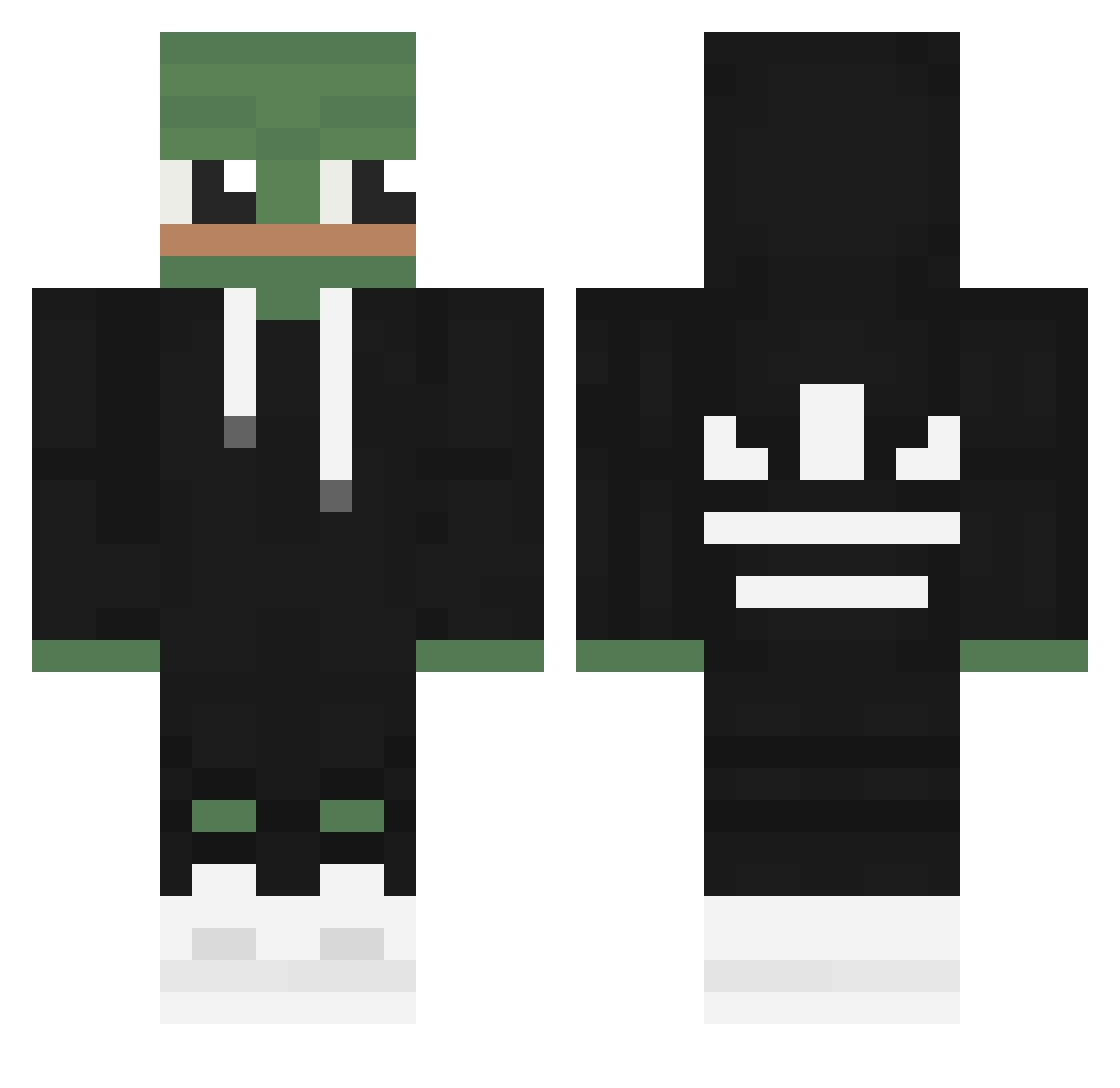 NeobiTM Minecraft skin, front and back view