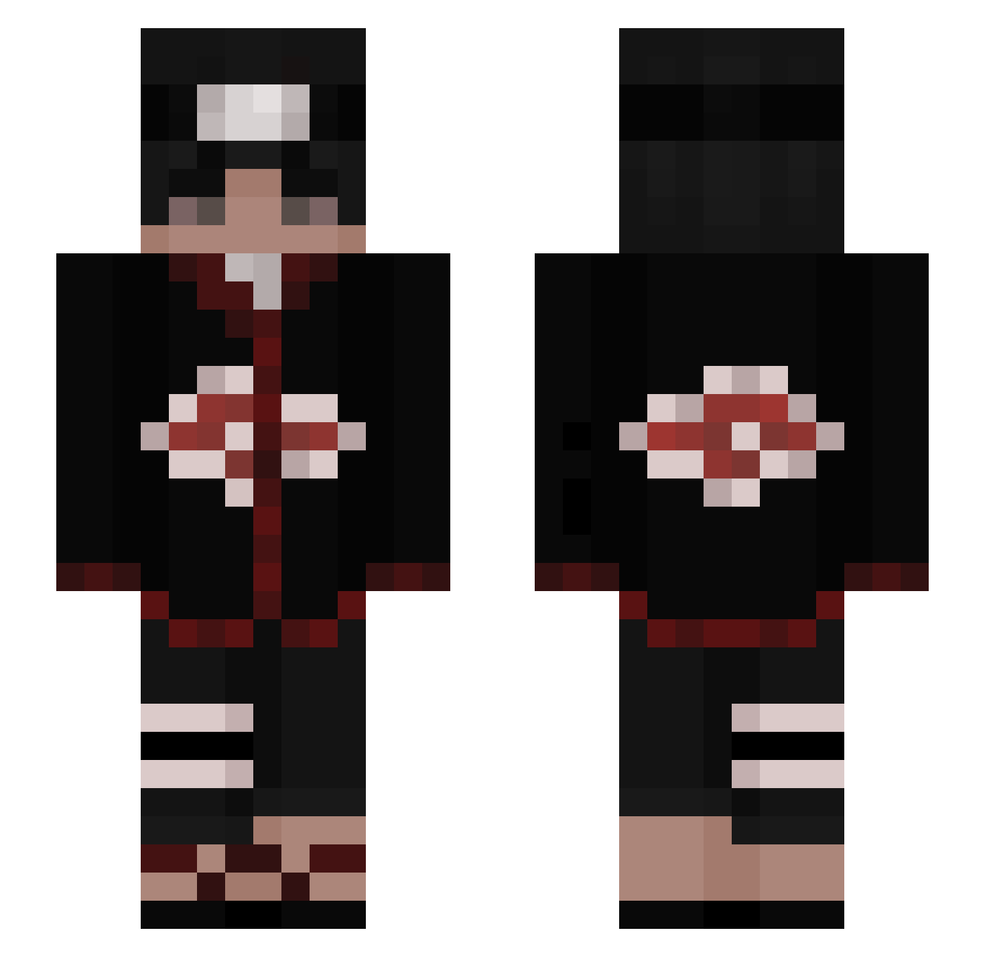 Luka_Hoops Minecraft skin, front and back view