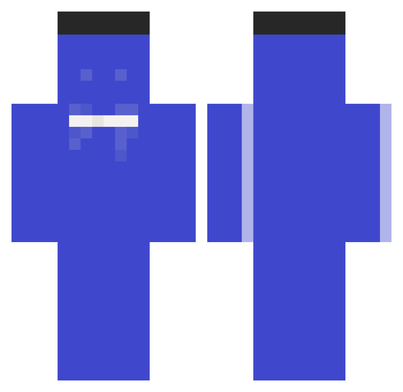 0hSkz Minecraft skin, front and back view