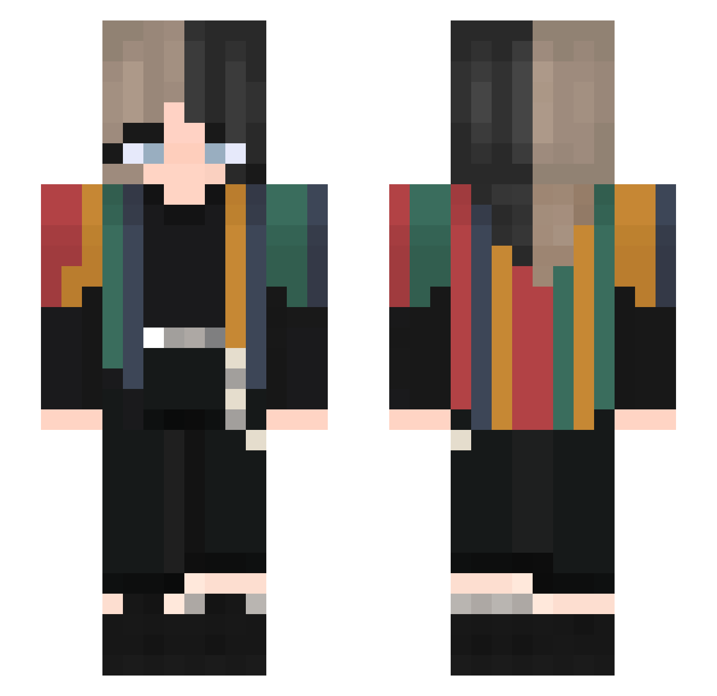 Leapinglizard208 Minecraft skin, front and back view