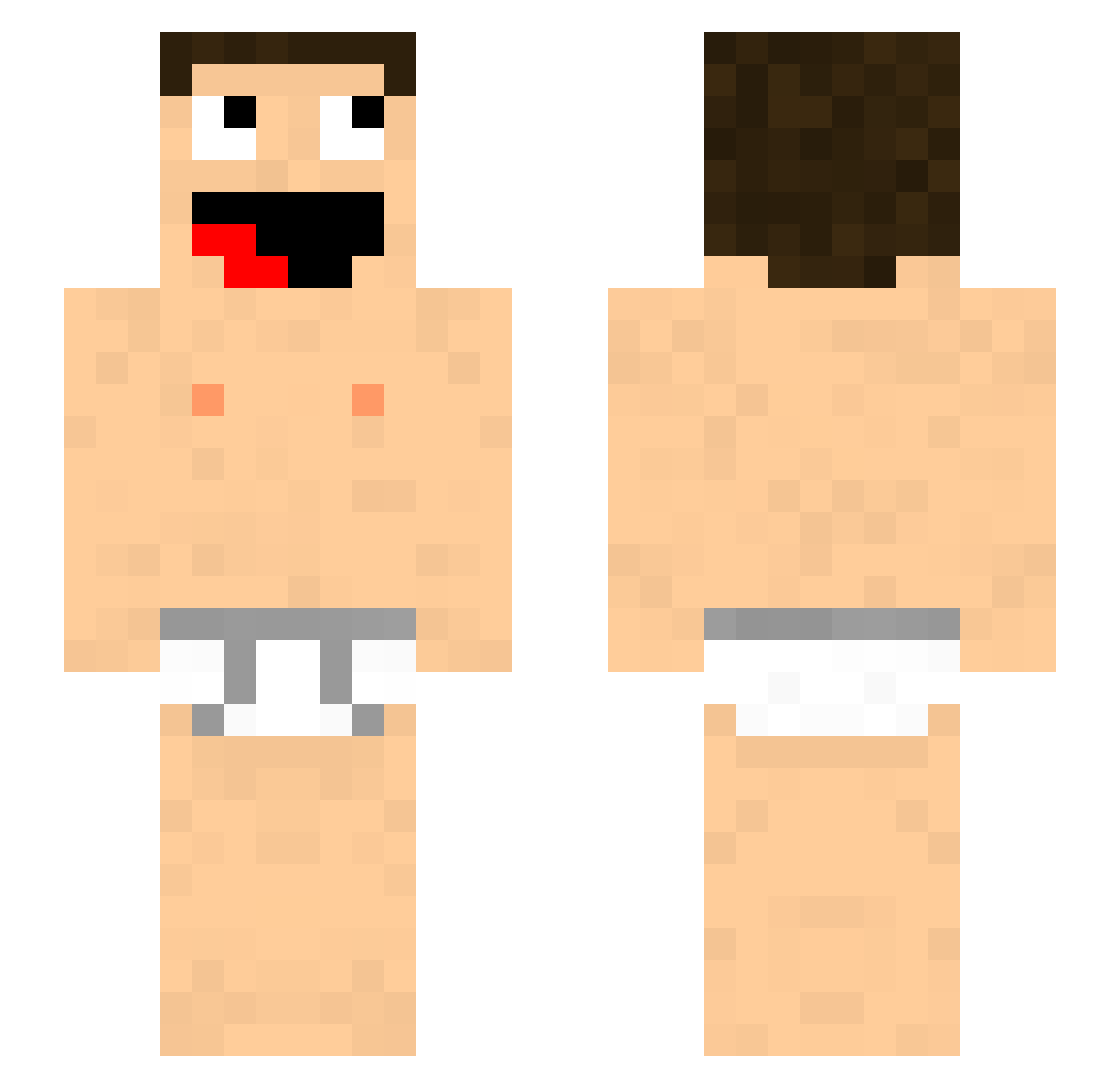 Igi0828 Minecraft skin, front and back view