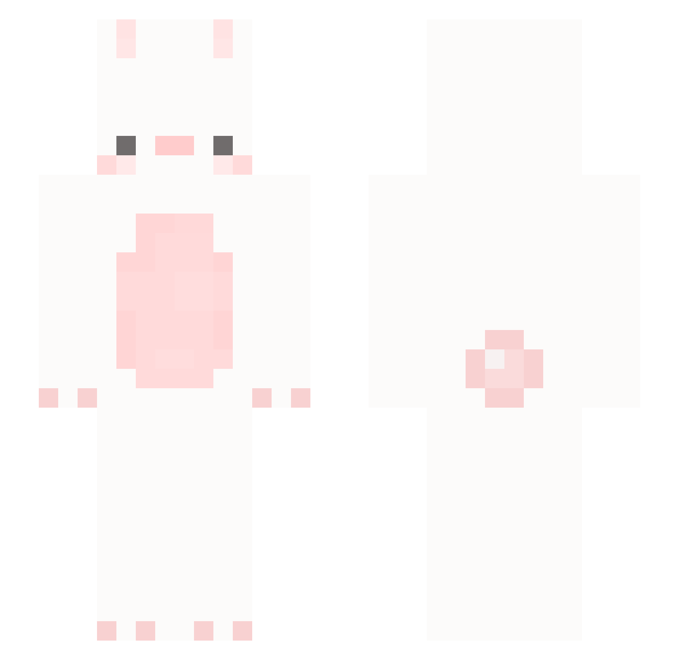 ZZZUP Minecraft skin, front and back view