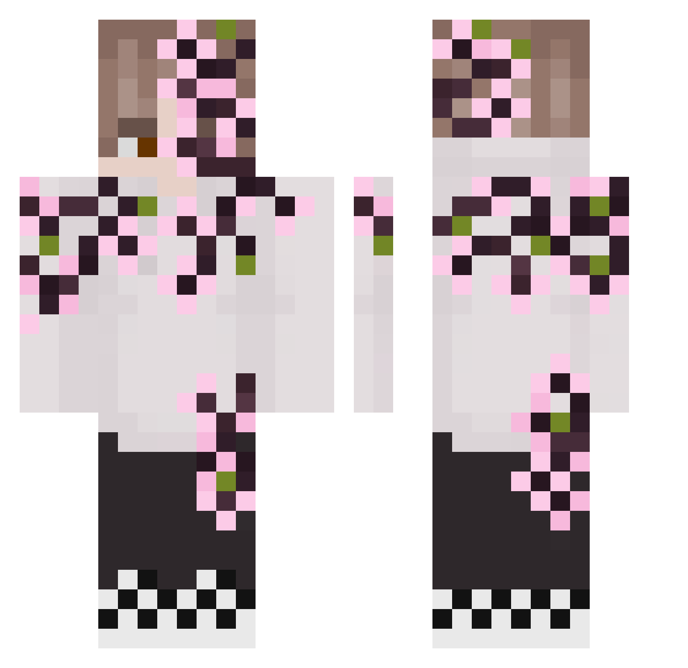 _903_ Minecraft skin, front and back view