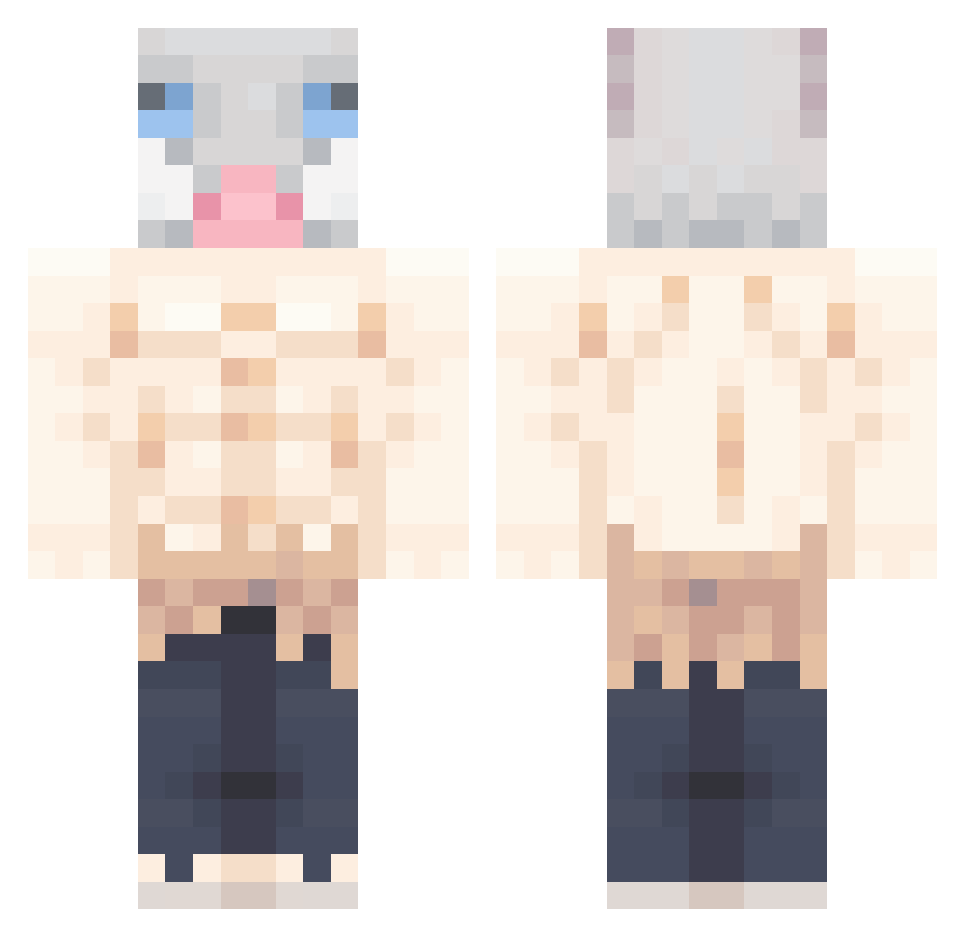 TOMATO_Mallow Minecraft skin, front and back view