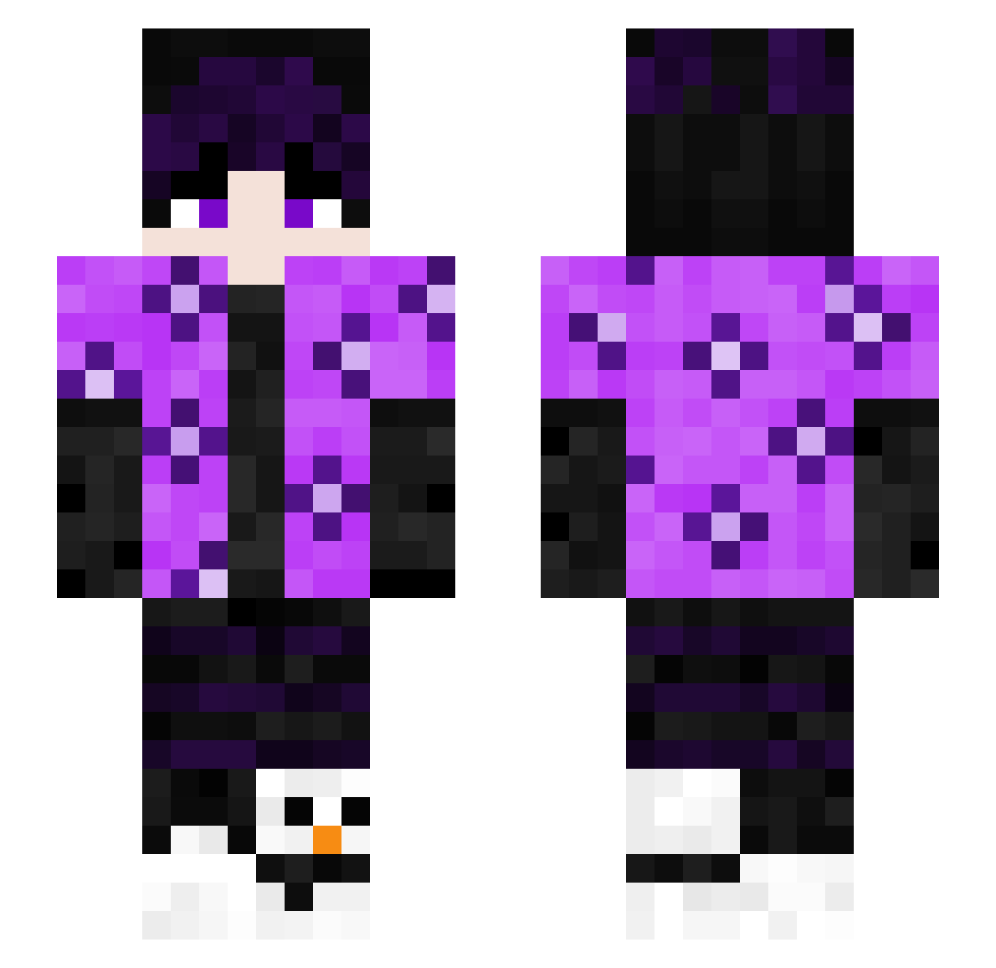 MikuGaming_ Minecraft skin, front and back view