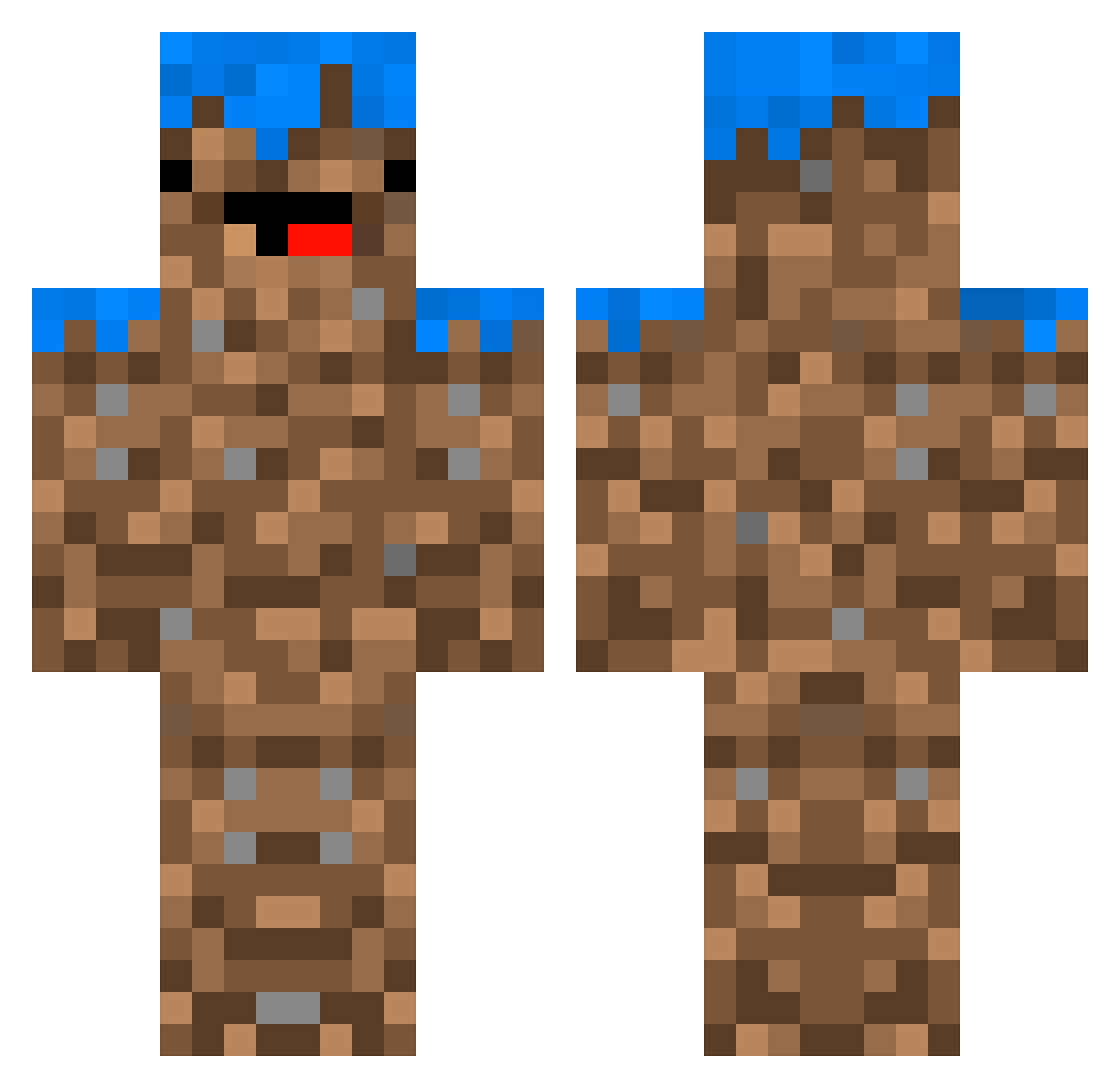 ground_shape Minecraft skin, front and back view