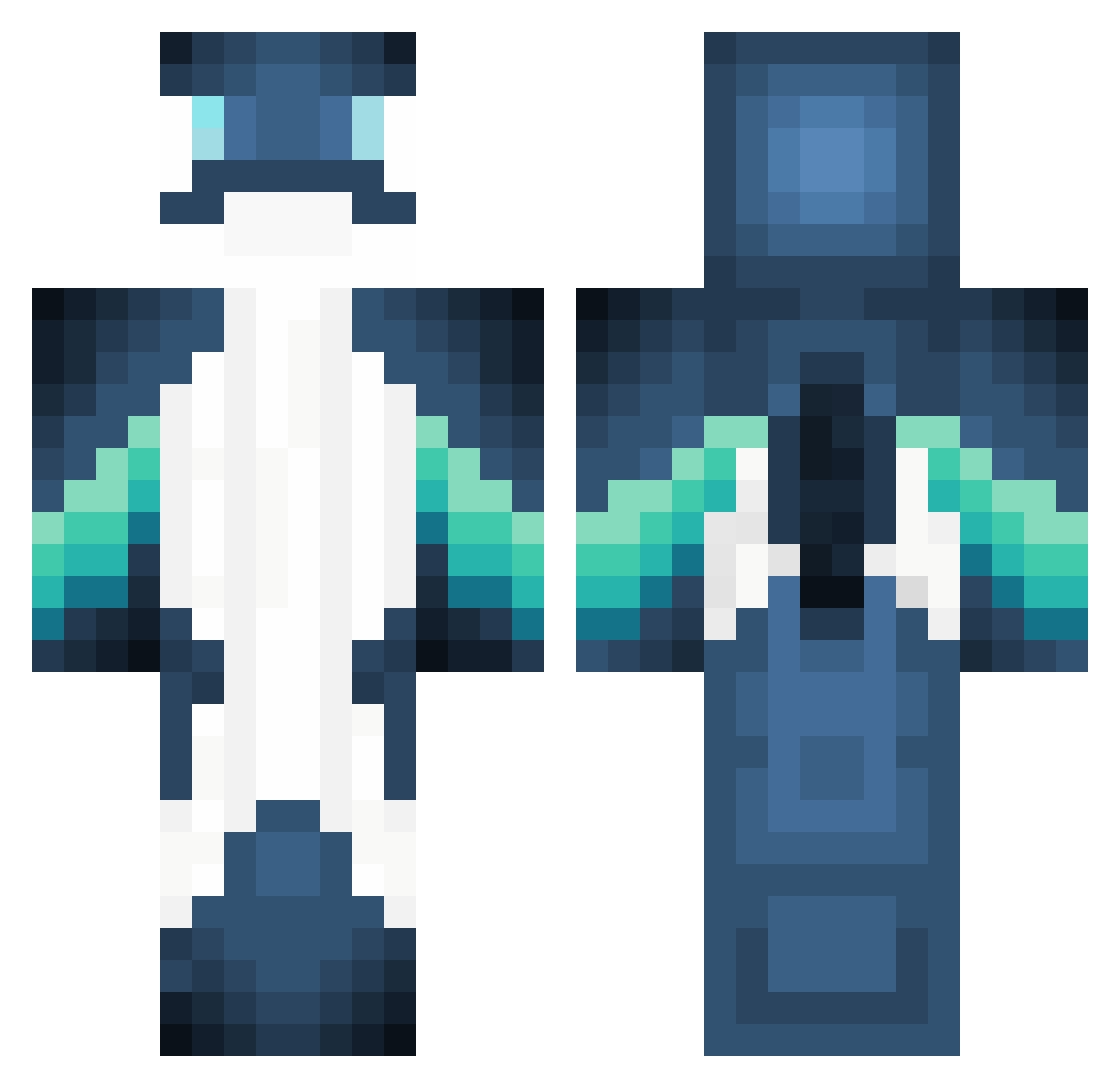 ChudWinkleberry Minecraft skin, front and back view