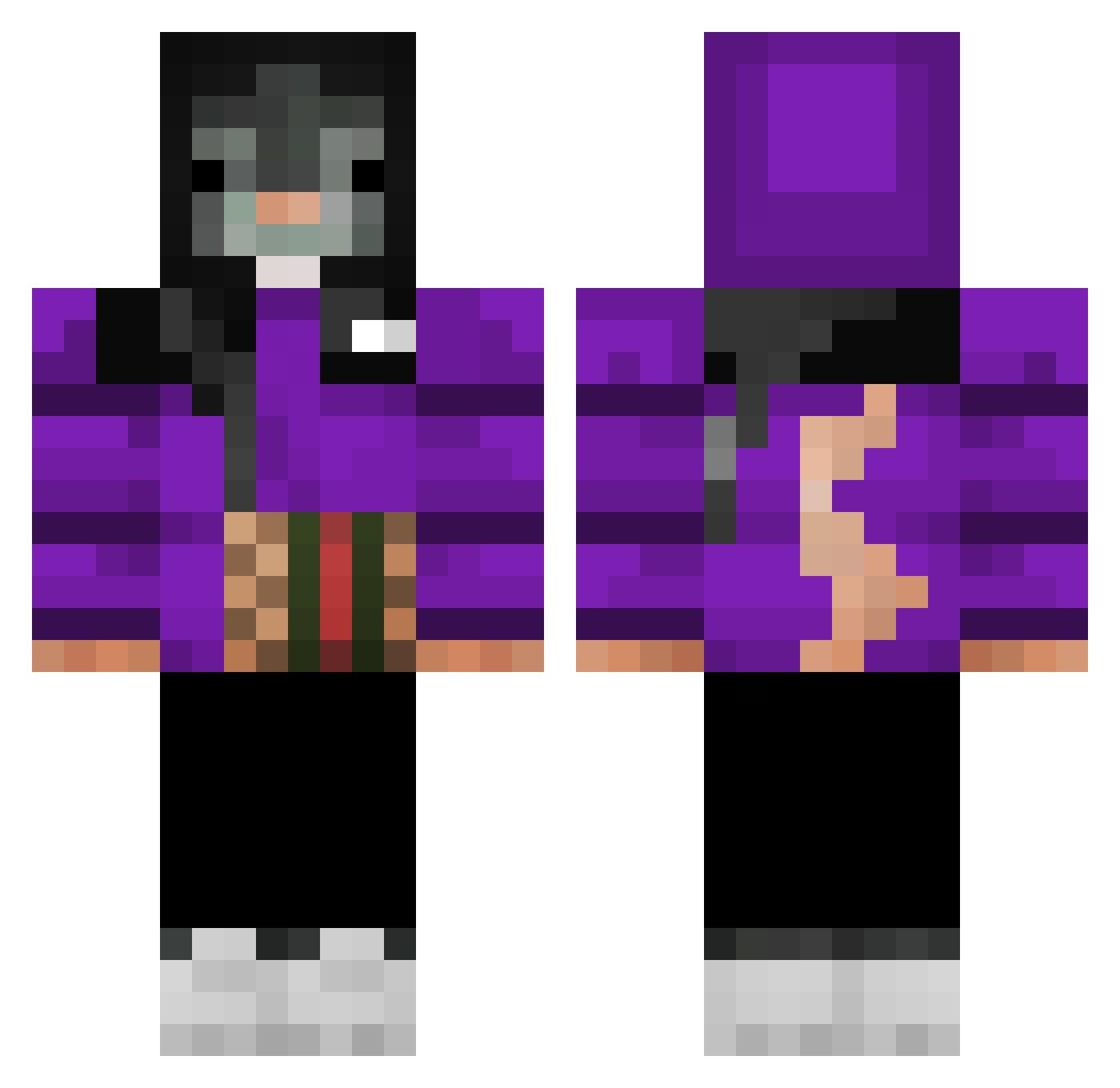 chenzensku Minecraft skin, front and back view