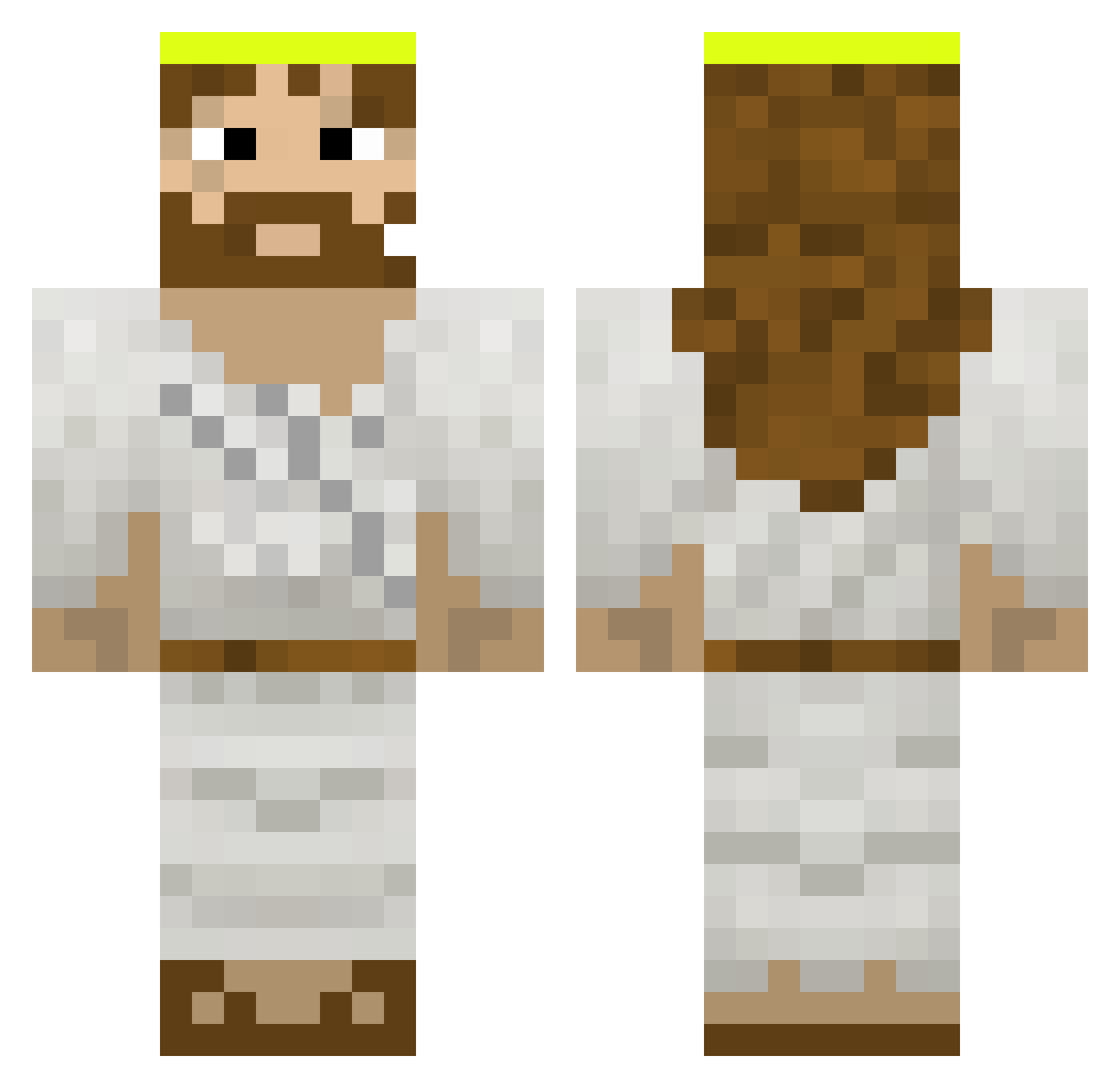 JESUS898 Minecraft skin, front and back view