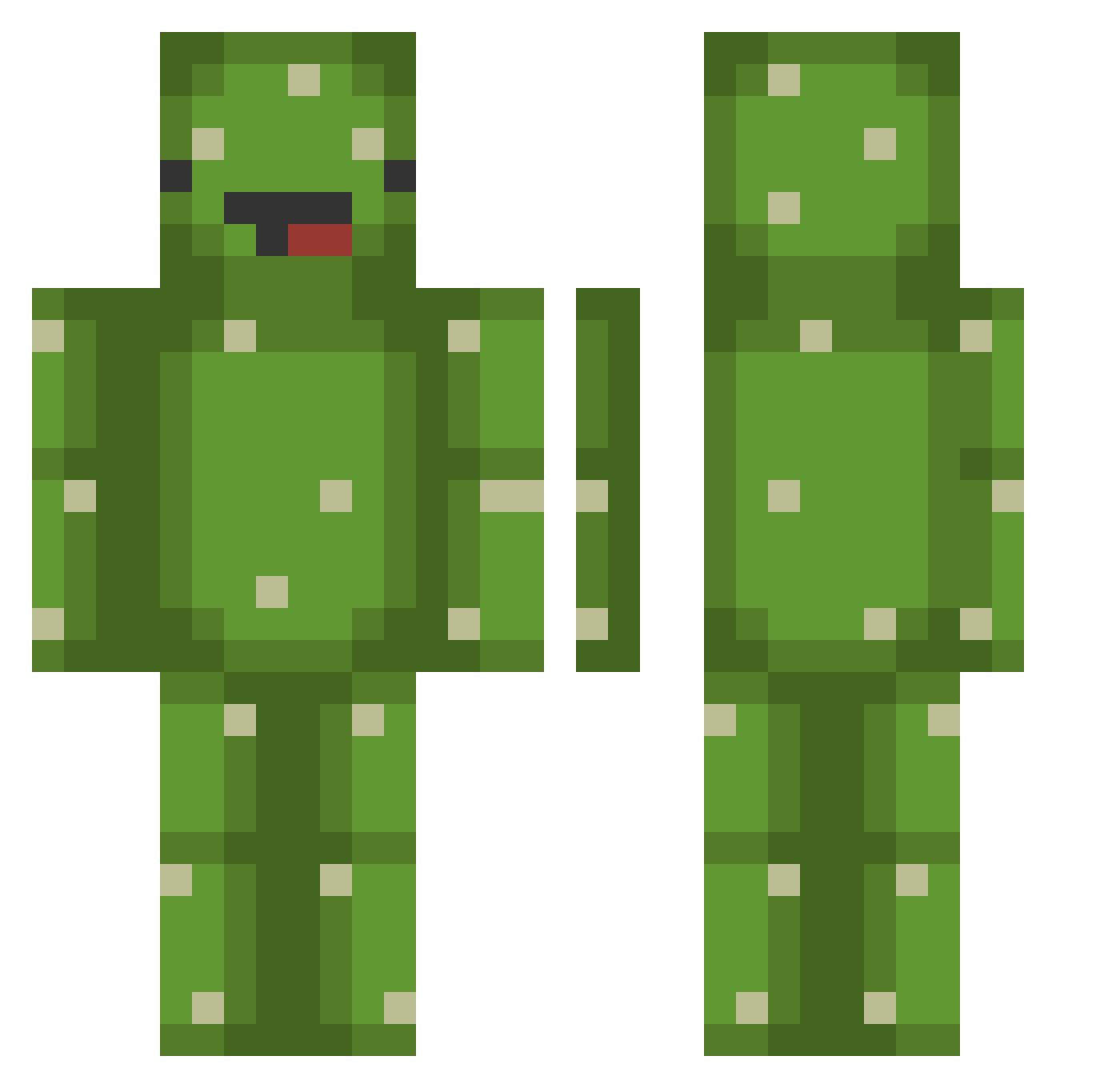 John_Nash713 Minecraft skin, front and back view