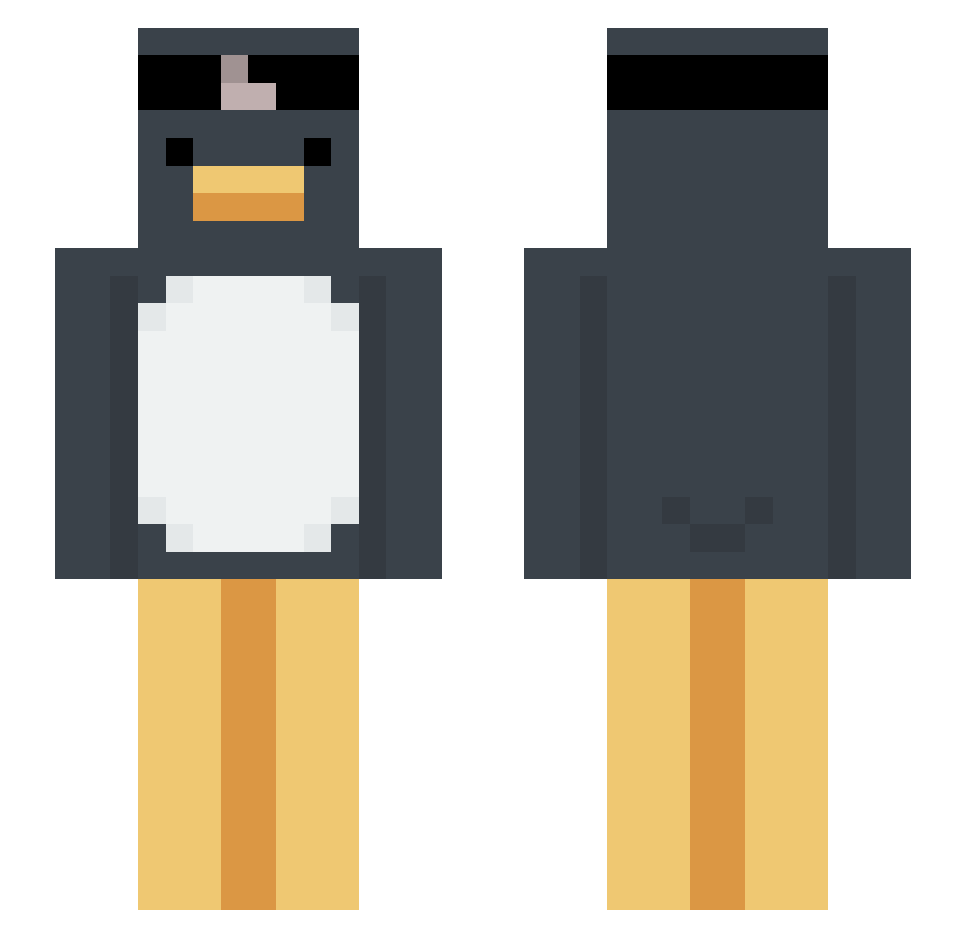 xTommyy_ Minecraft skin, front and back view