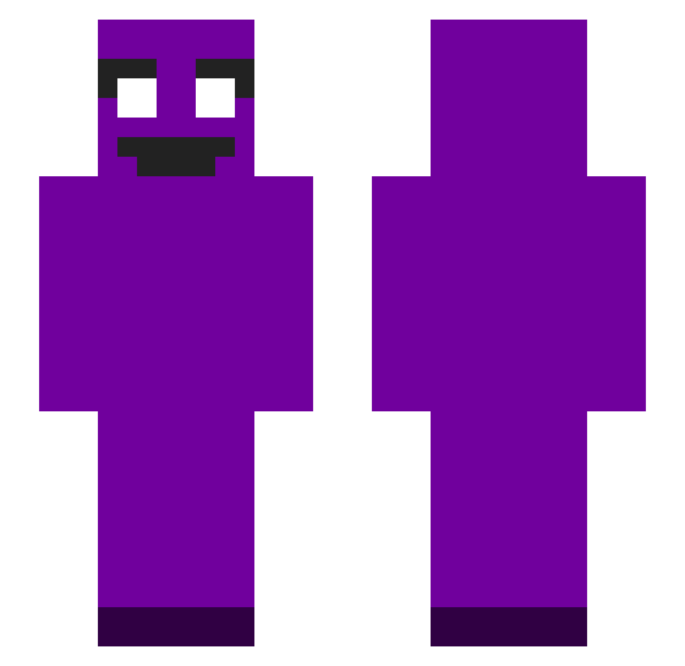 _sumrx0 Minecraft skin, front and back view