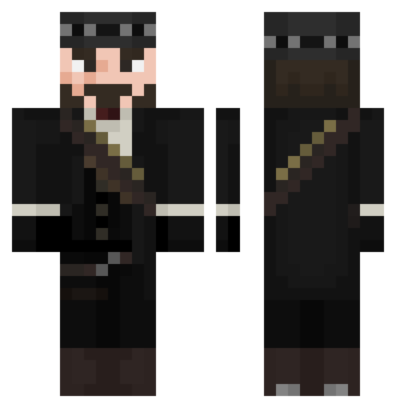 Sprial_ Minecraft skin, front and back view