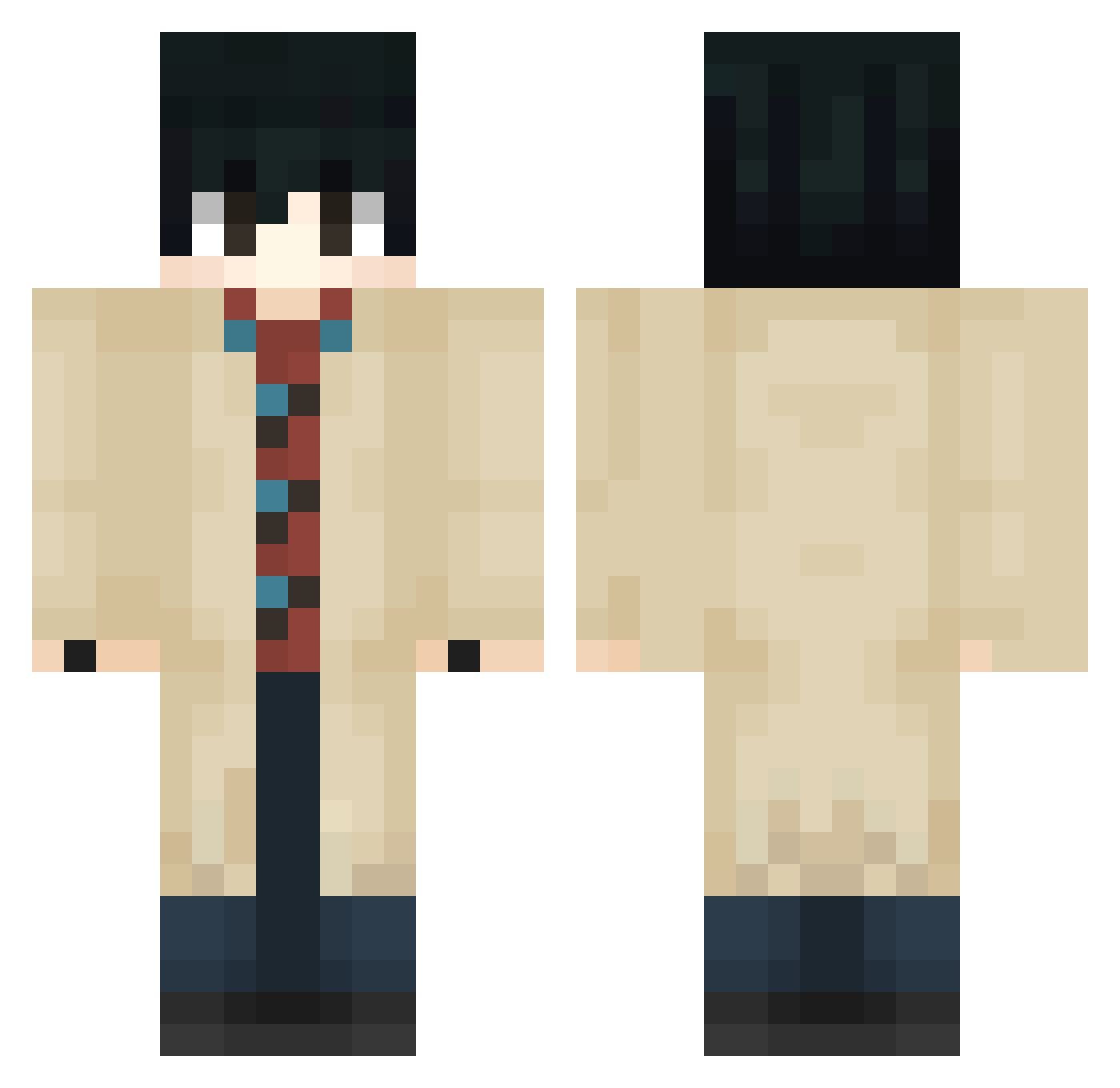 gaki273 Minecraft skin, front and back view