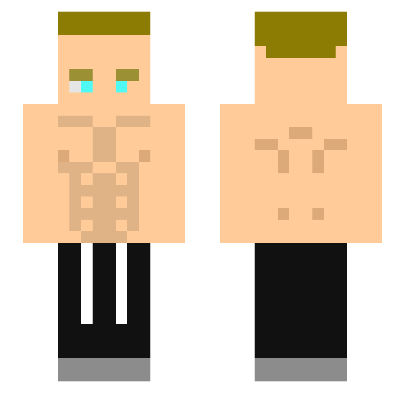 TTV_Schwammiiiii Minecraft skin, front and back view